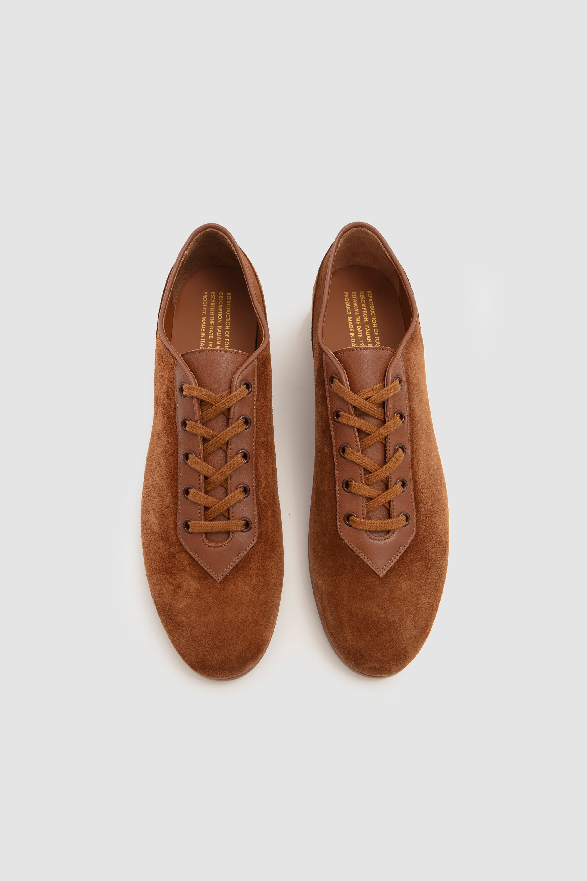 Italian Military Cognac Suede/ Cognac