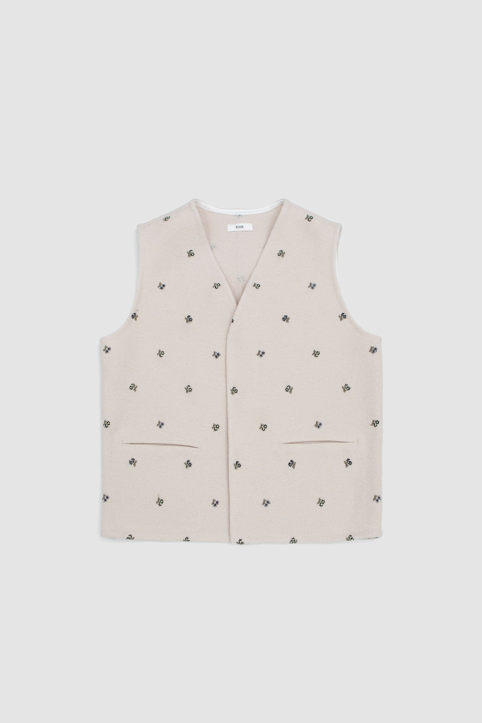 SPORTIVO STORE_Flowers Felted Walker Gilet White_2