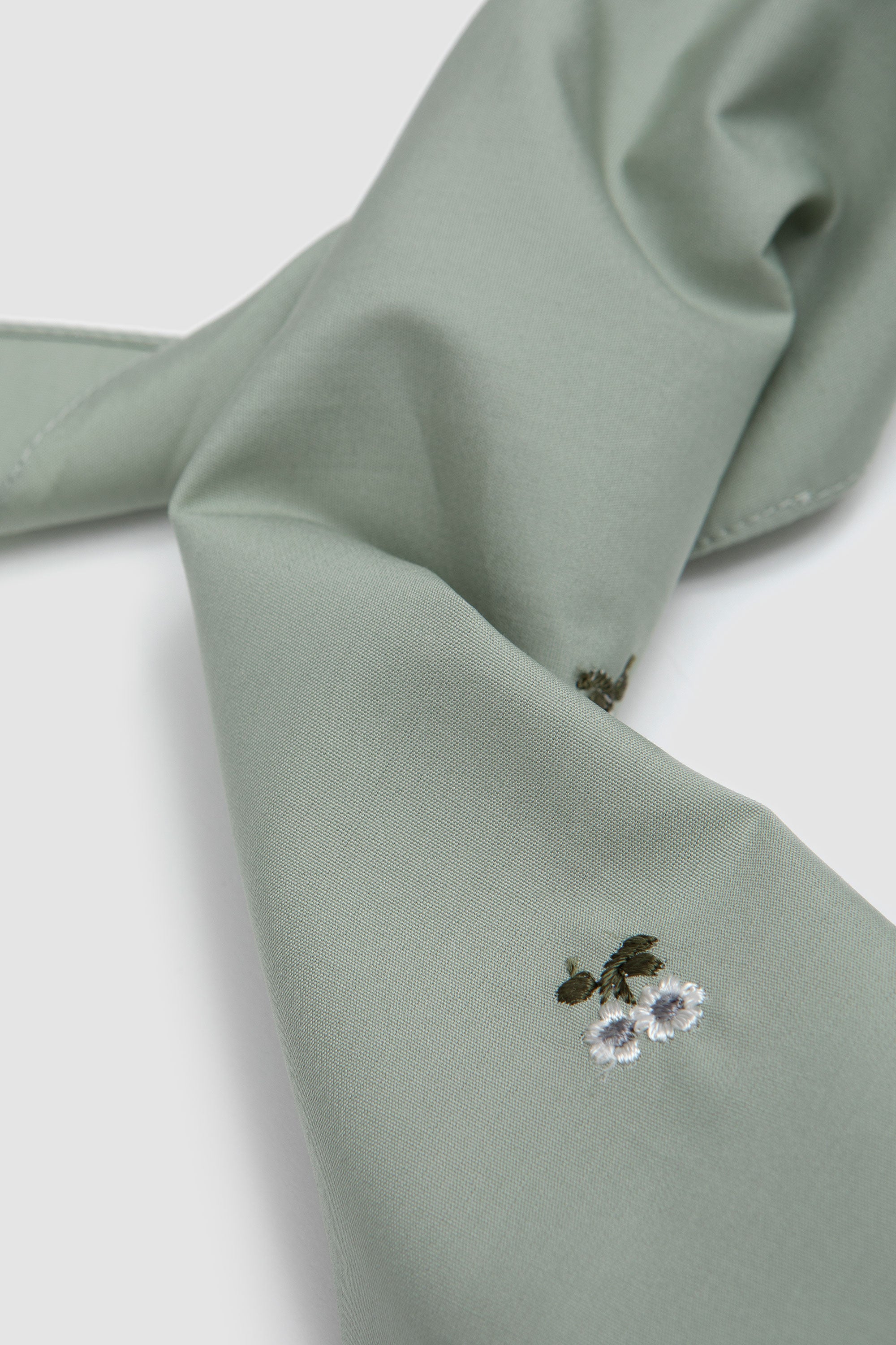 Flowers Popeline Foulard Argile