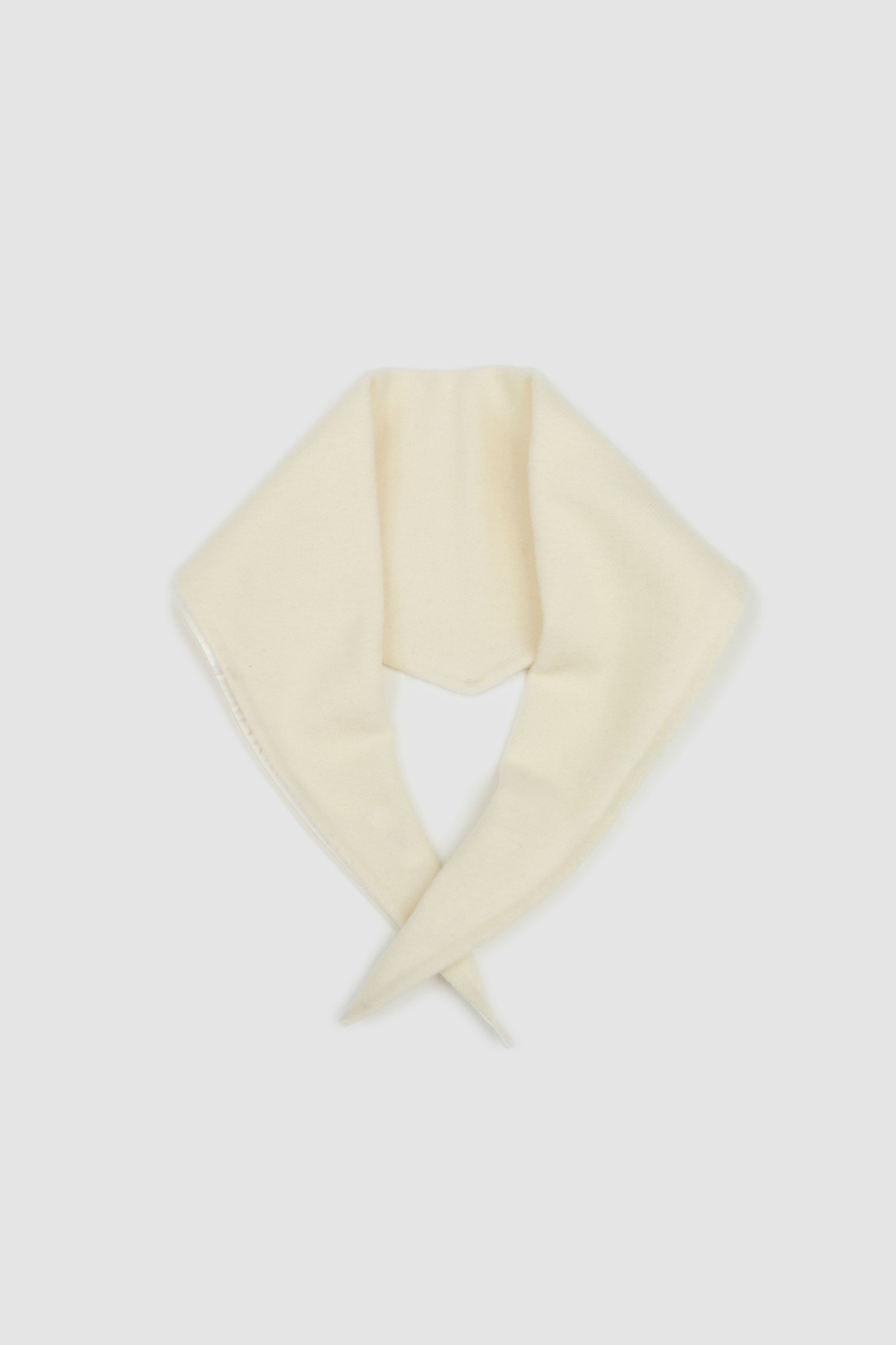 Natural Fleece Losange Mini White