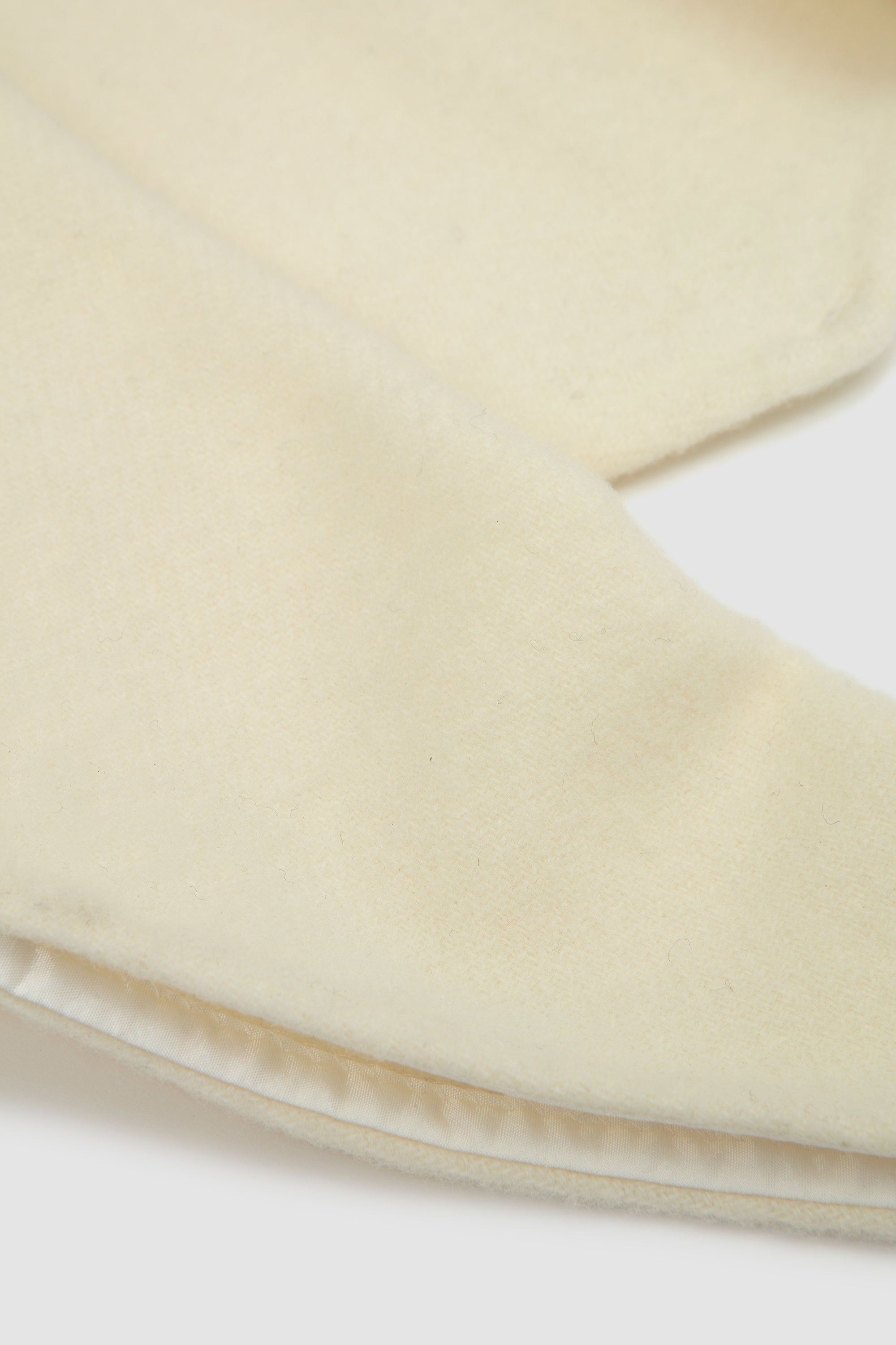 Natural Fleece Losange Mini White