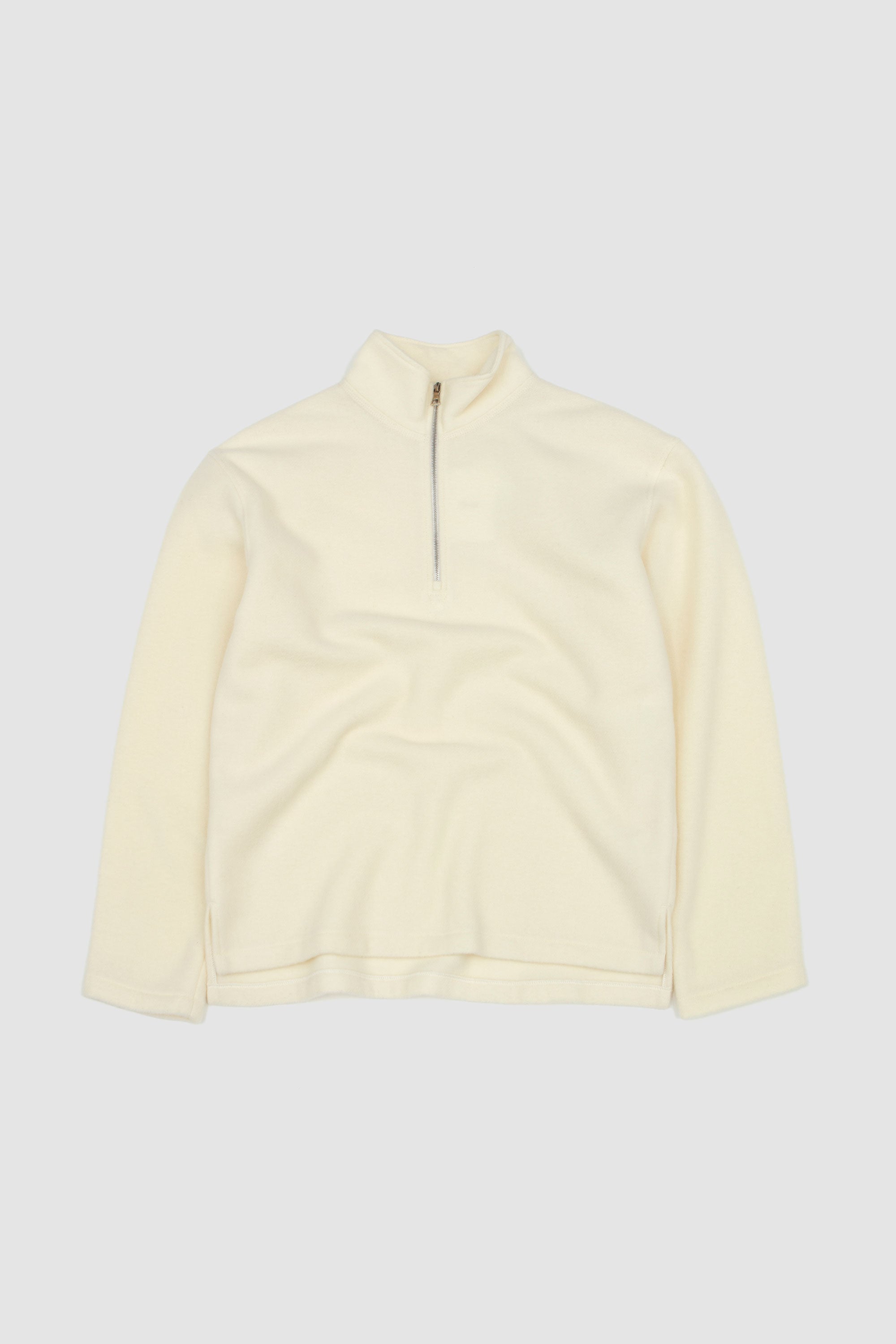 Natural Fleece Polo White