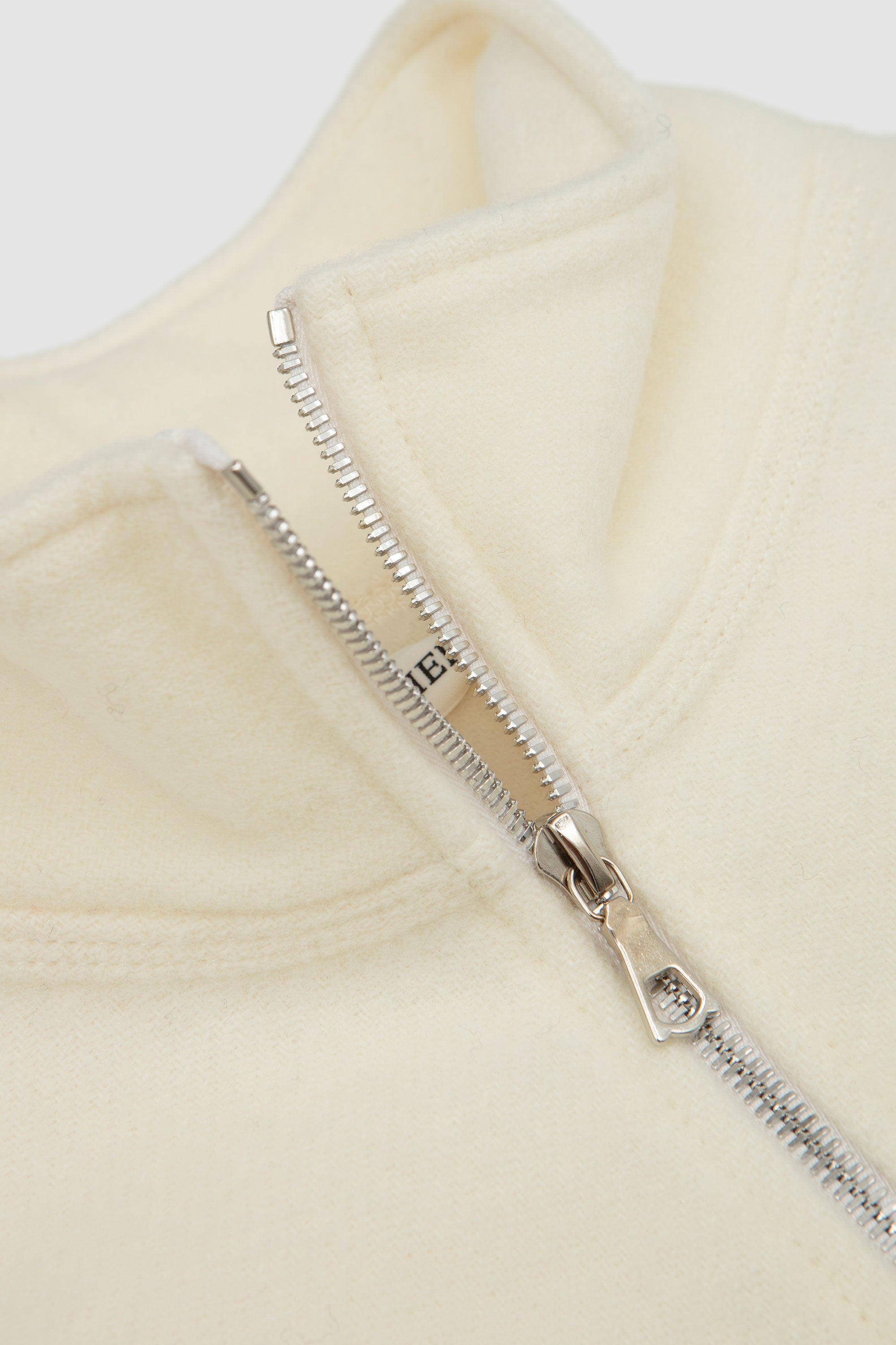 Natural Fleece Polo White