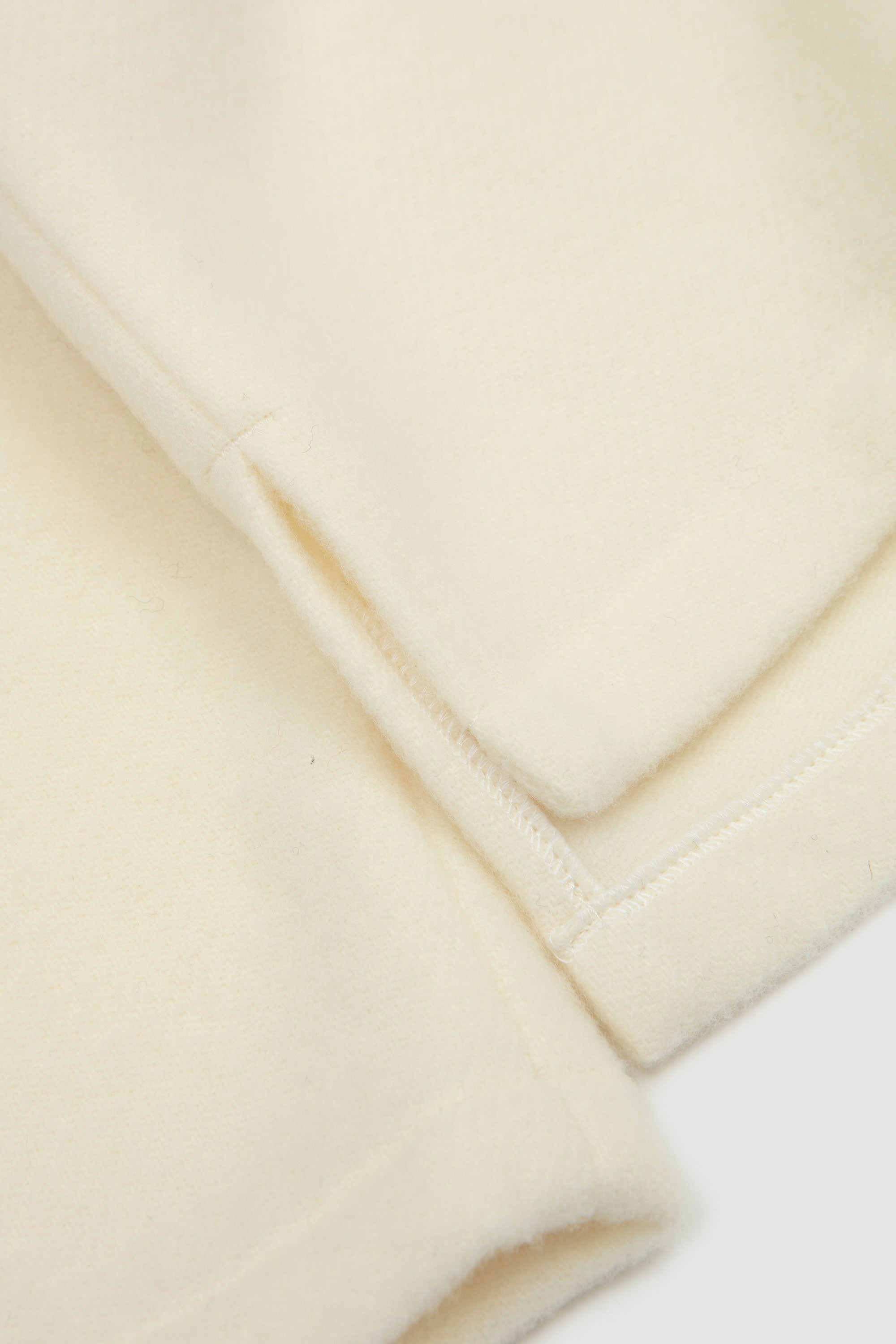 Natural Fleece Polo White