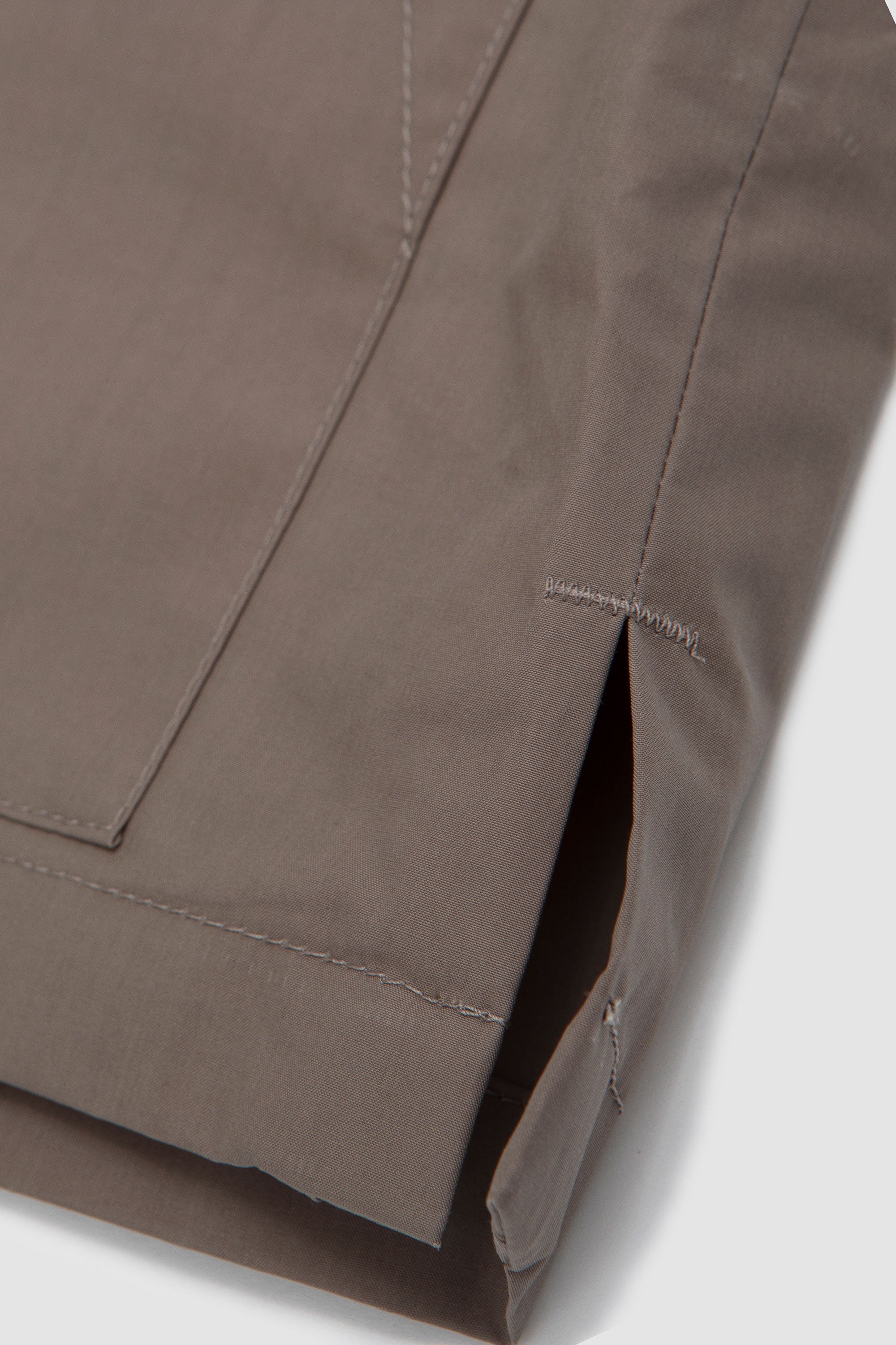 Skirt Apron Waxed Popelin Argile