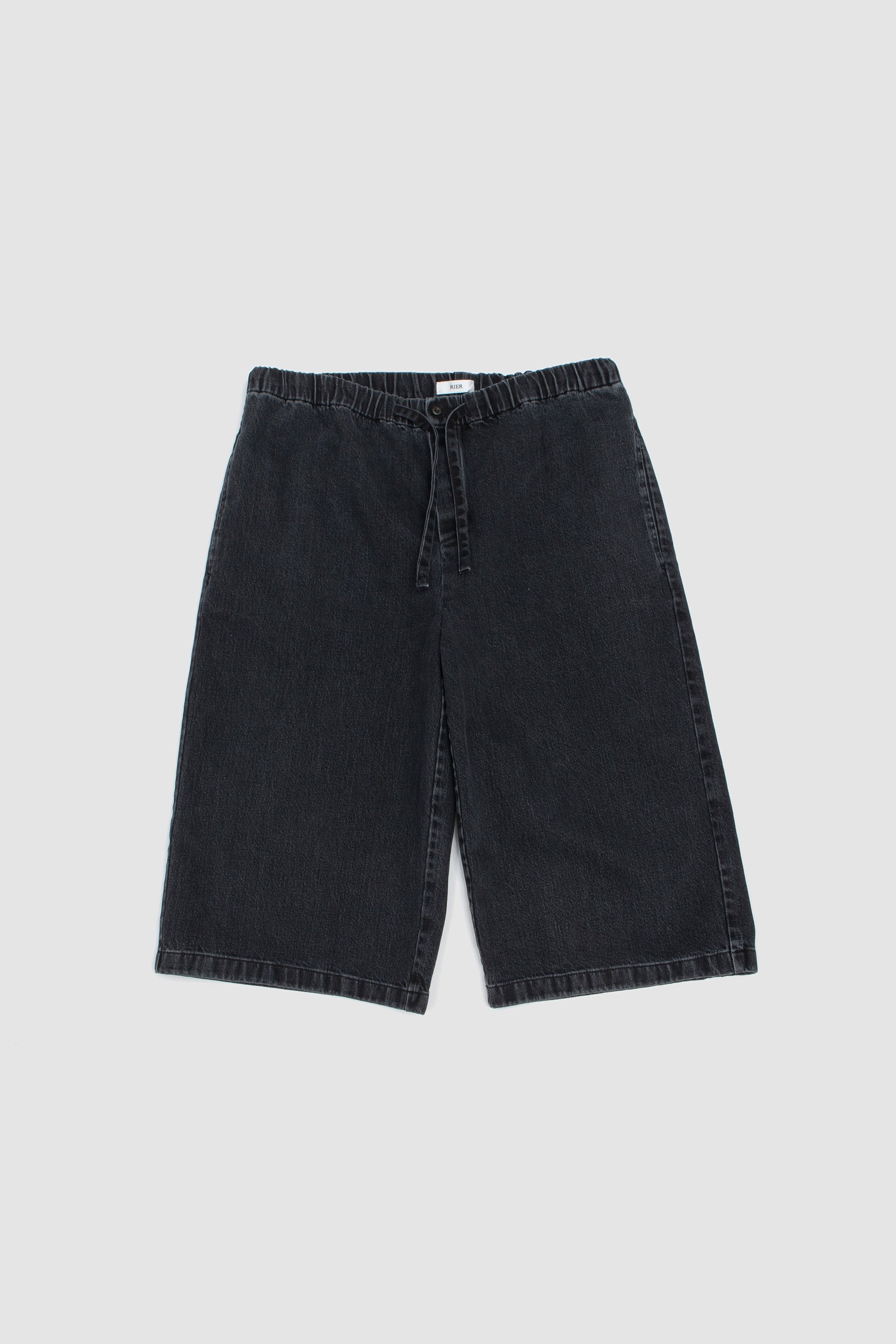 Washed Denim Bermuda Anthracite