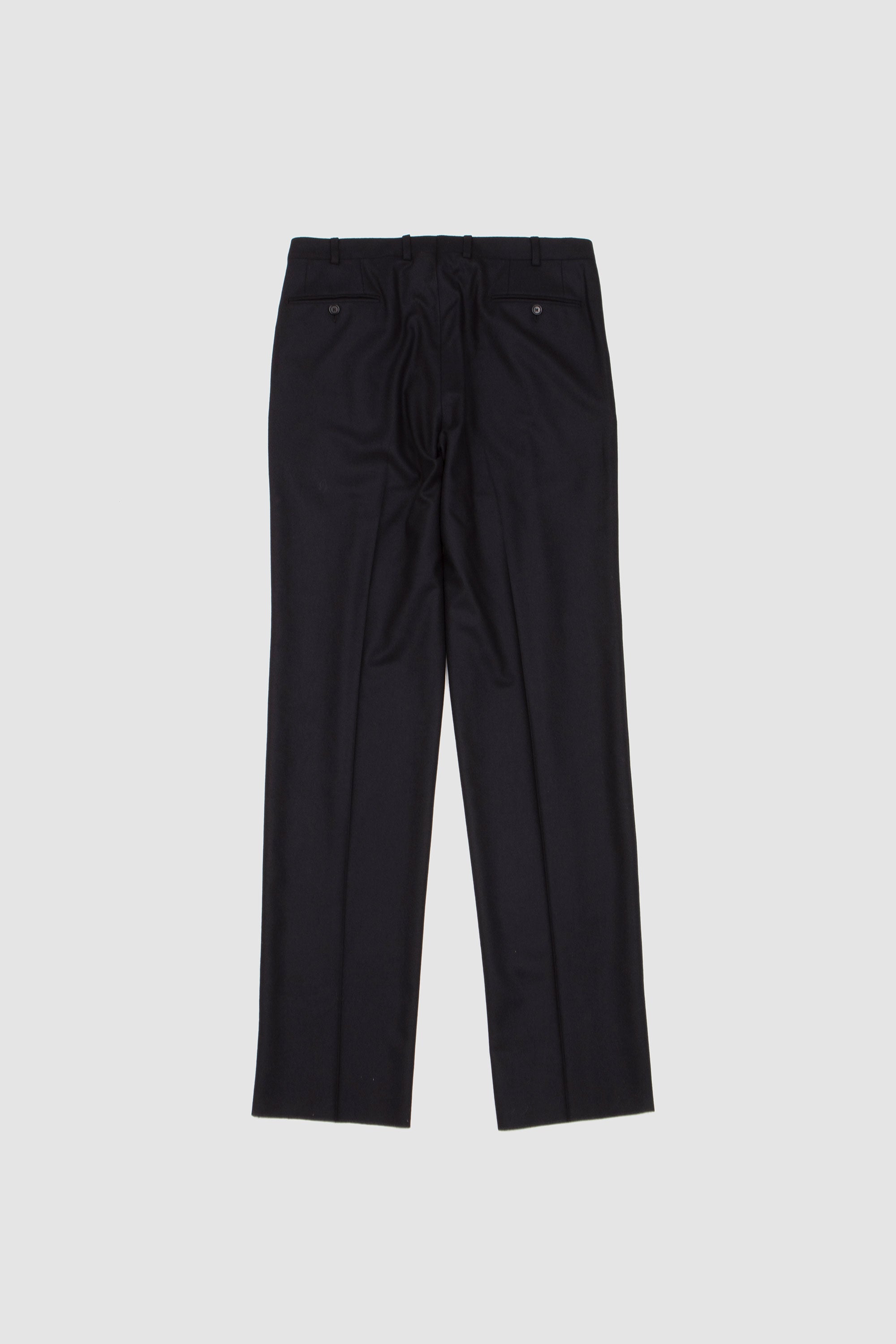 SPORTIVO [Double pleat flannel trousers black]
