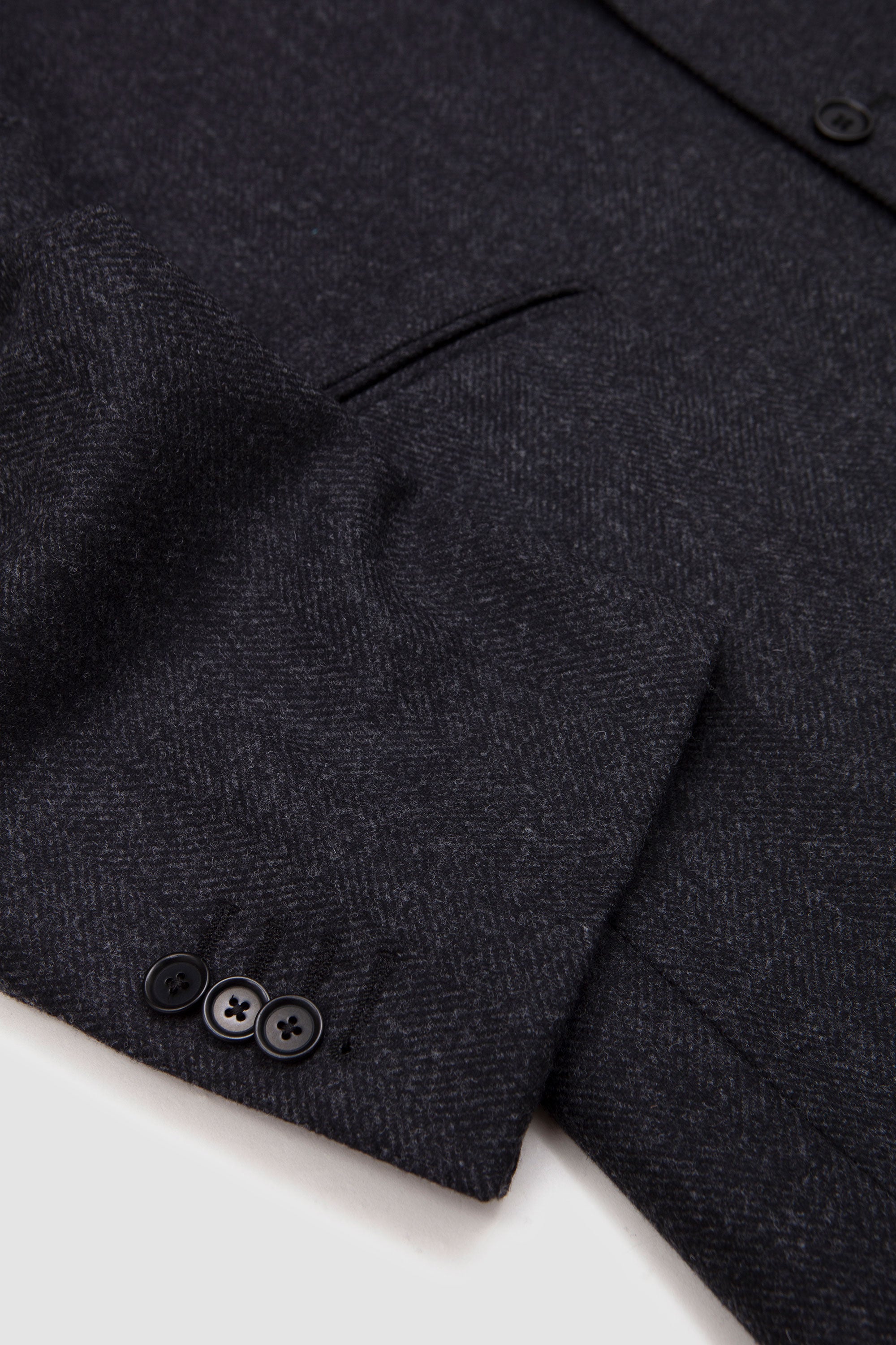 Herringbone SB Jacket Unlined Dark Grey