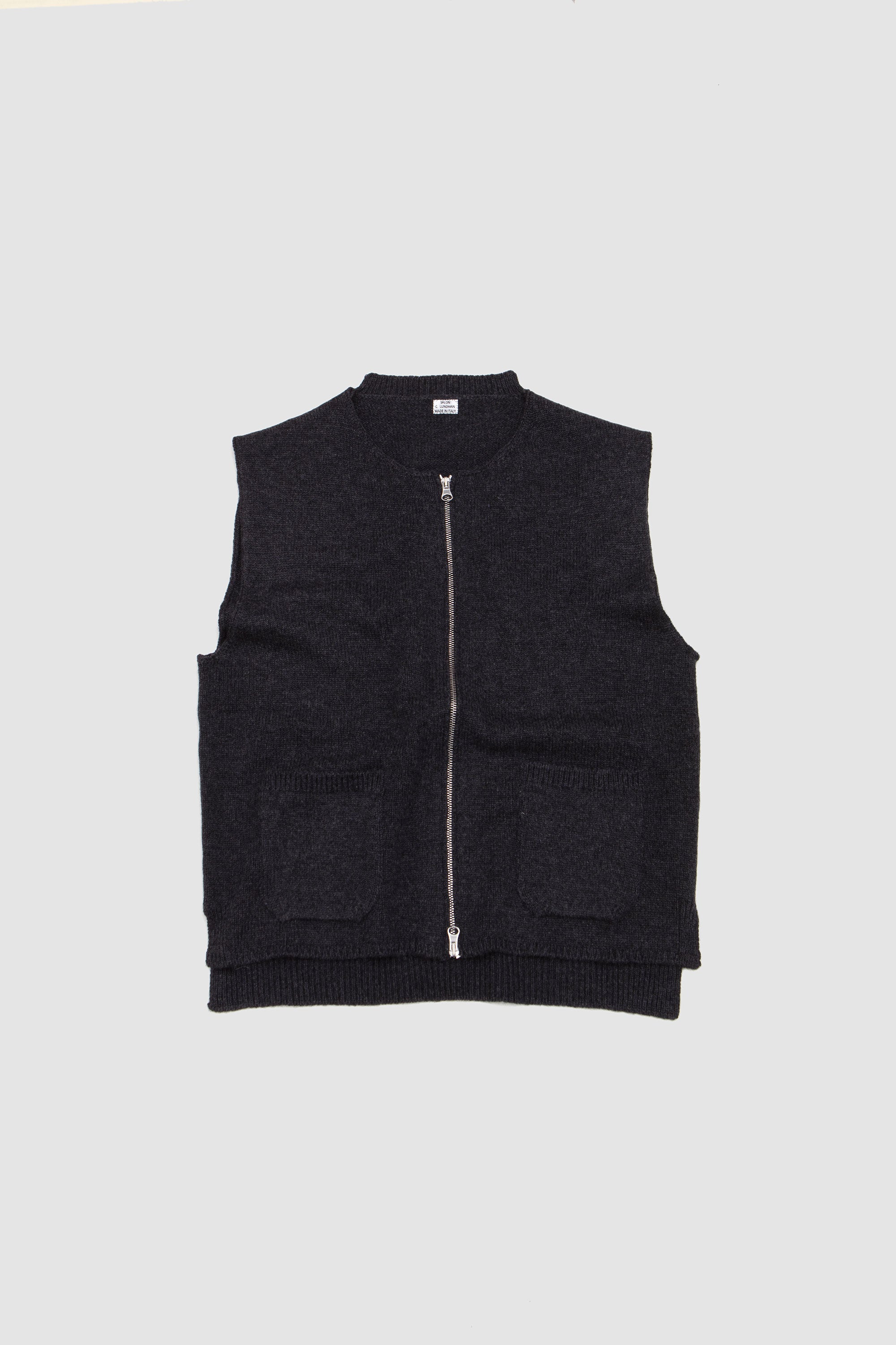 Zip Gilet Grey