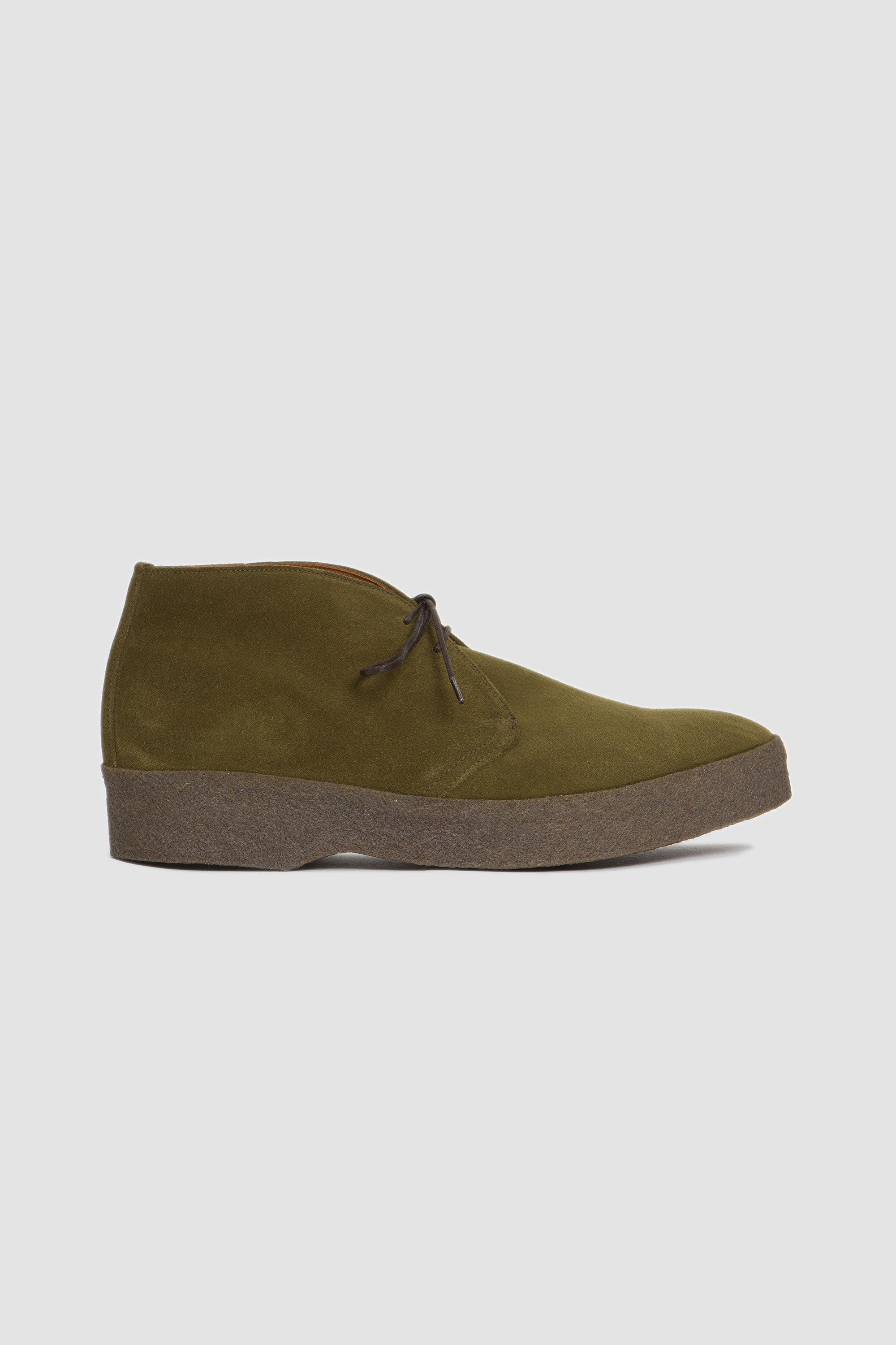 Hi Top Moss Green Suede Chukka Boot