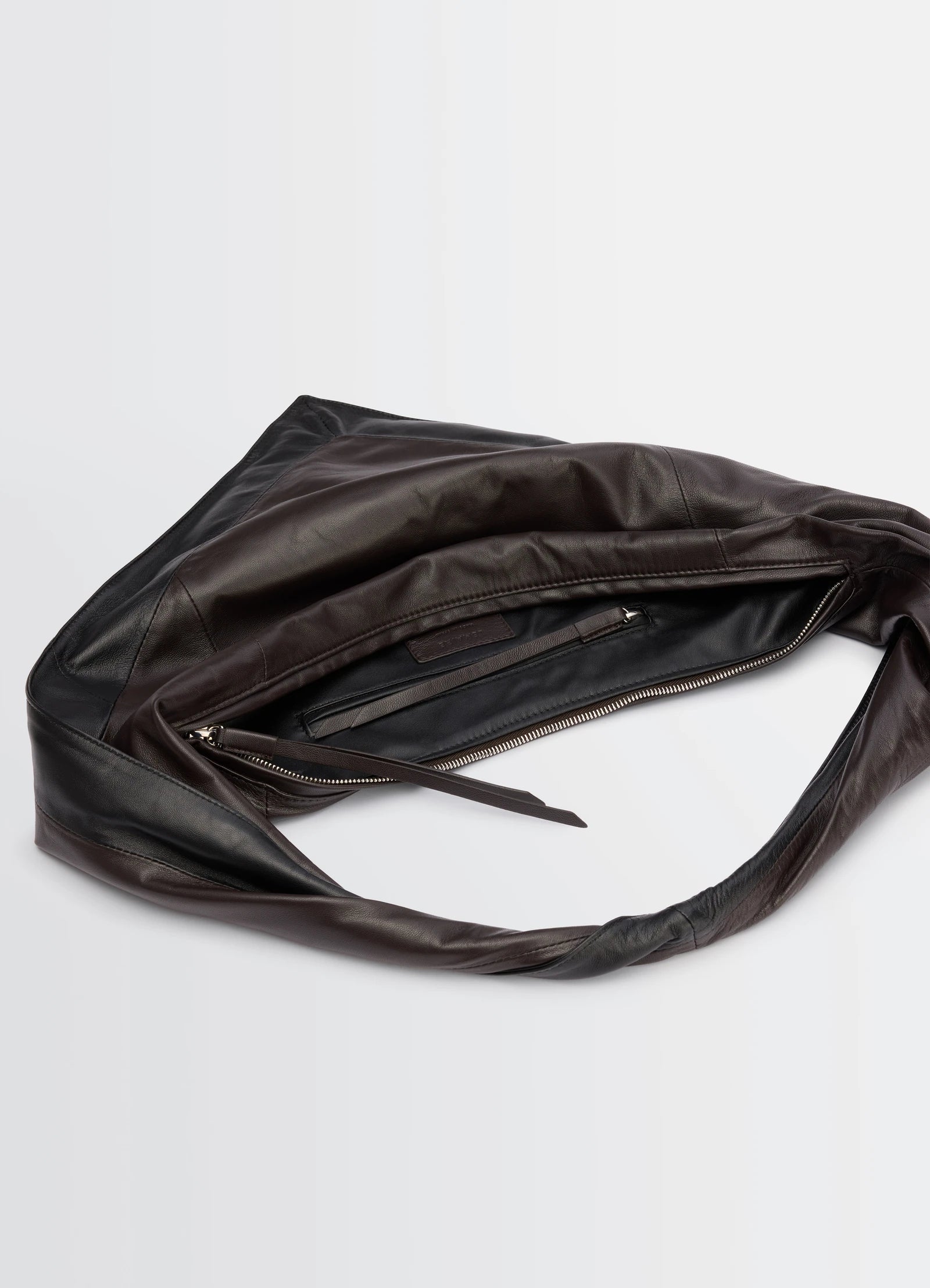 Scarf Bag Small Black/ Dark Chocolate_2