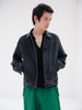 SPORTIVO STORE_Selvedge Faded Light Denim Blouson Lightning Effect Black_6