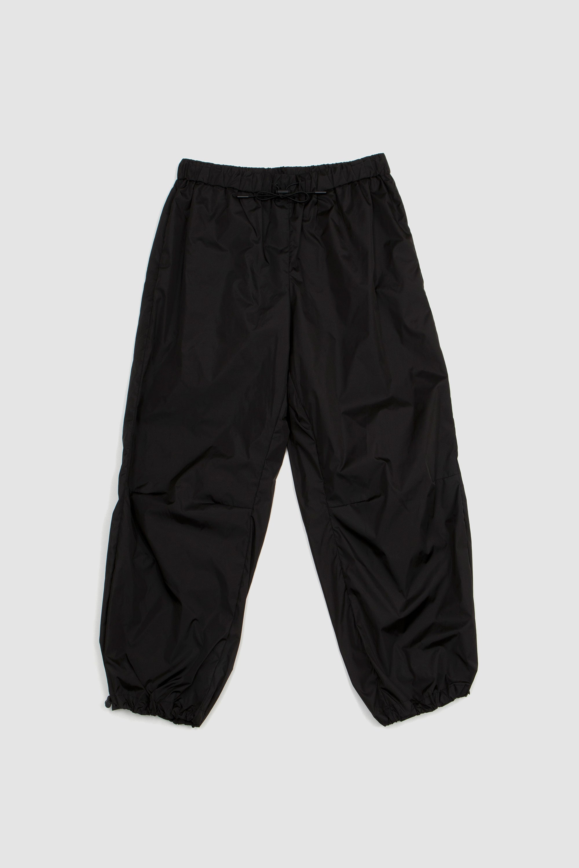 Ankle Gathered Track Trousers Black