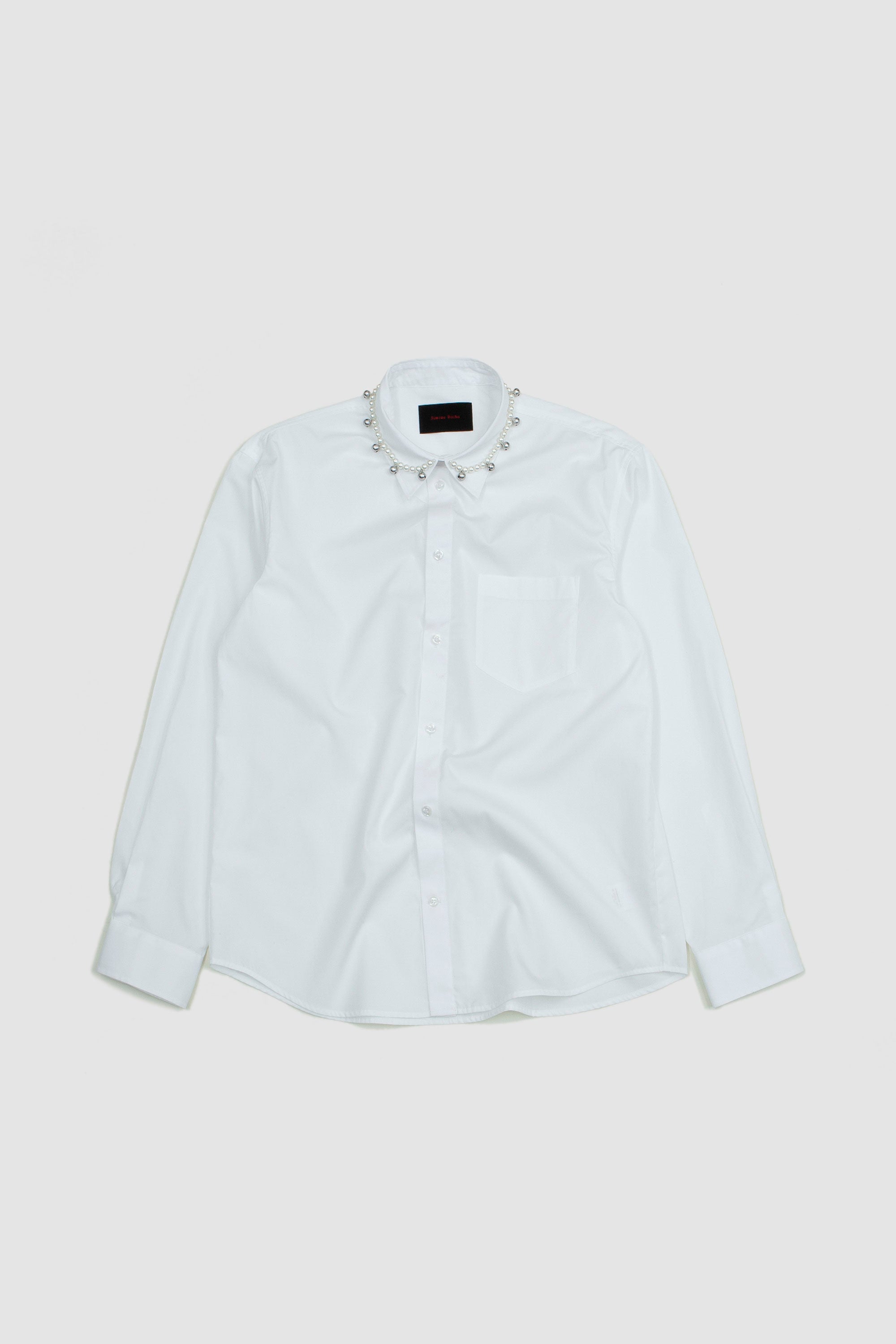 Beaded Bell Classic Fit Shirt White/Pearl