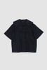 SPORTIVO STORE_Embellished Boxy Shirt Black/ Pearl