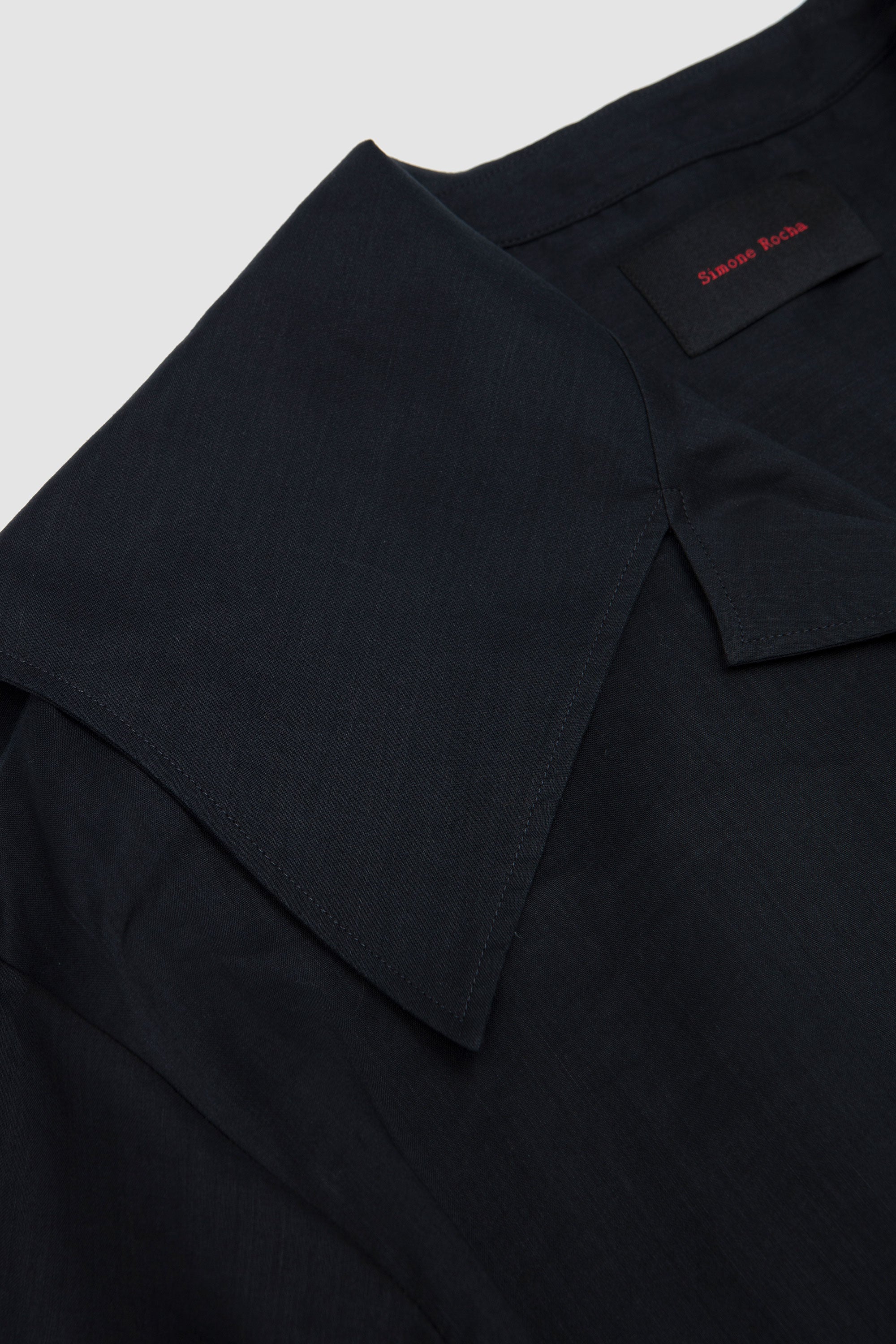 Embellished Boxy Shirt Black/ Pearl