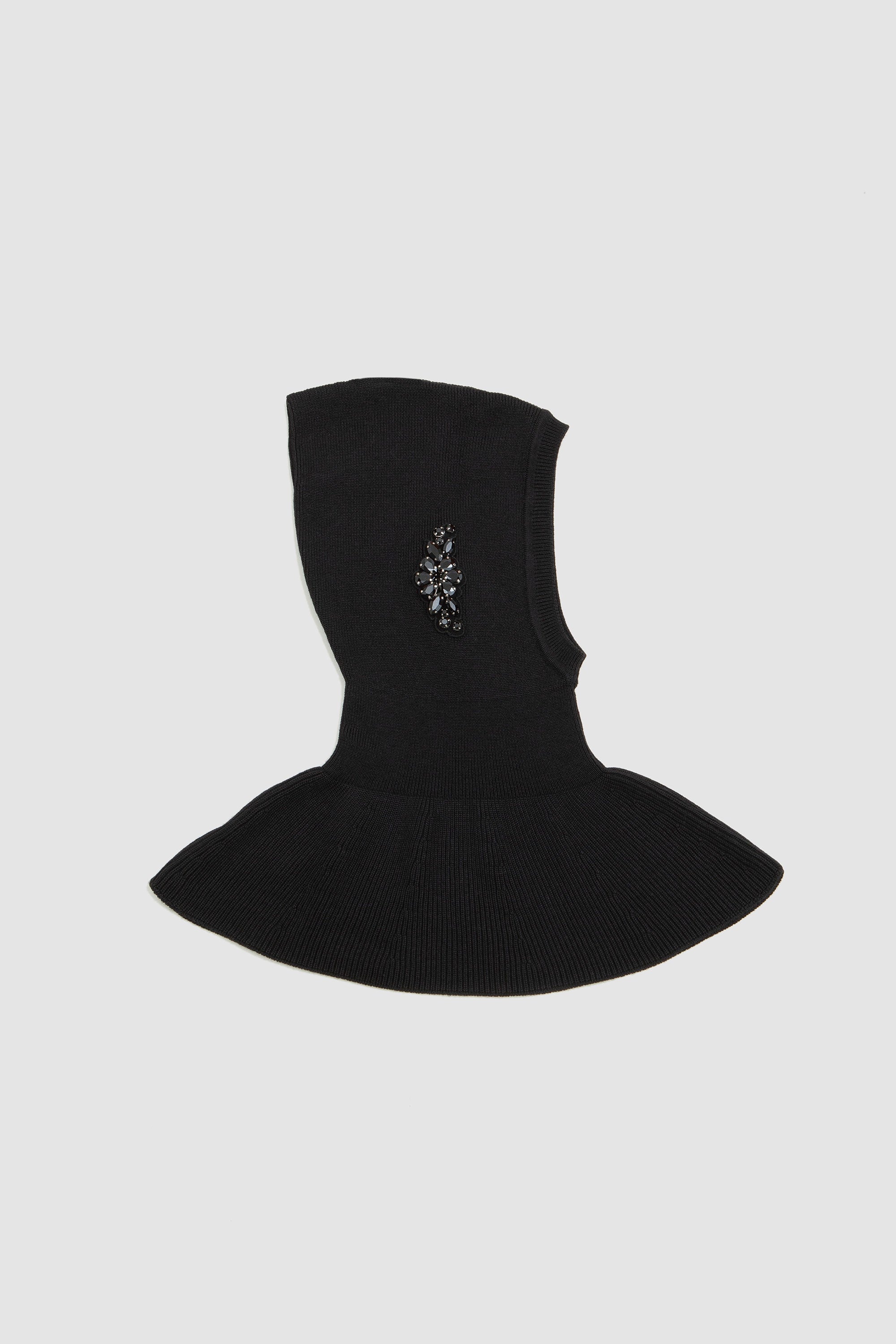 Embellished Pointed Balaclava Black/Jet_1