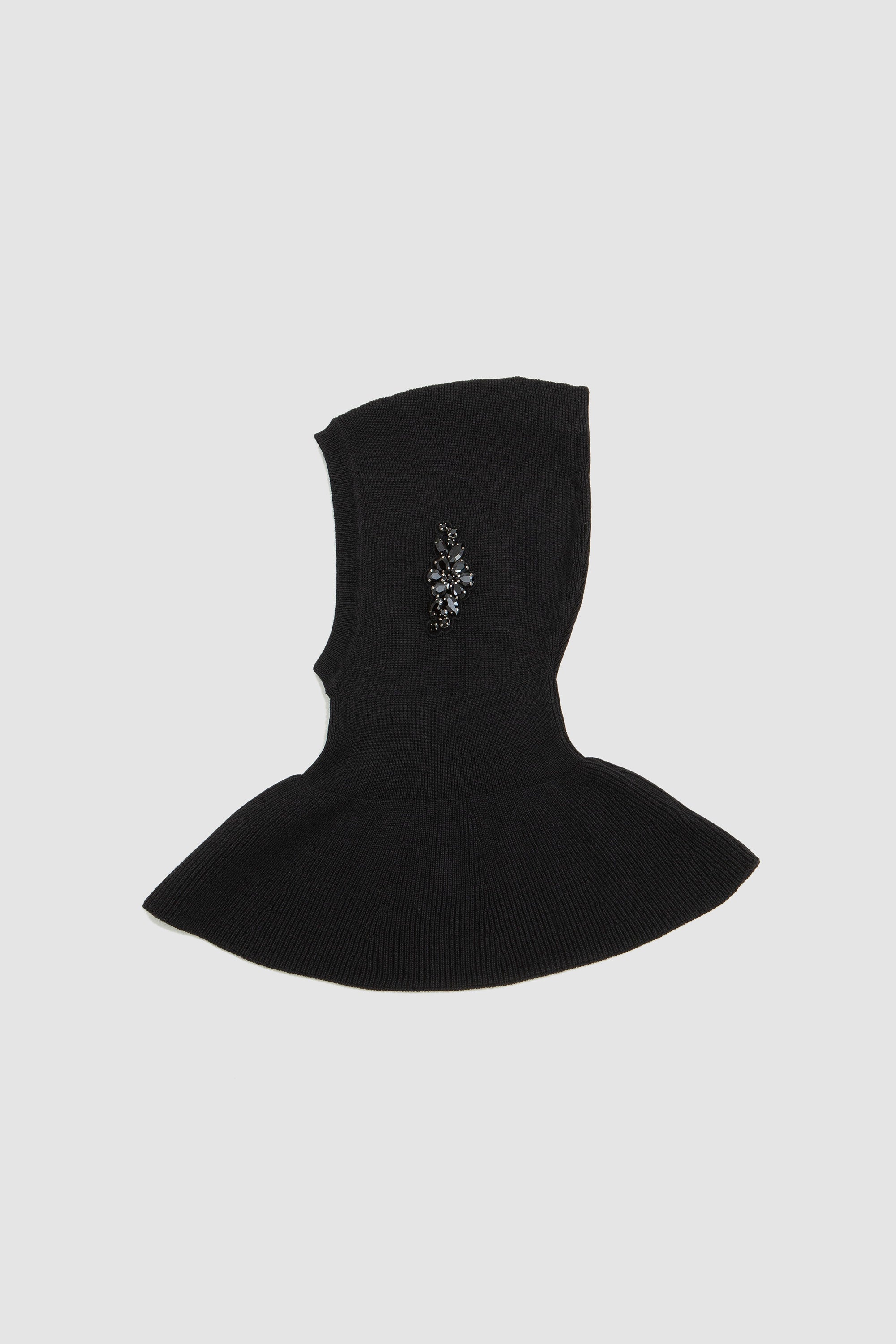 Embellished Pointed Balaclava Black/Jet_4