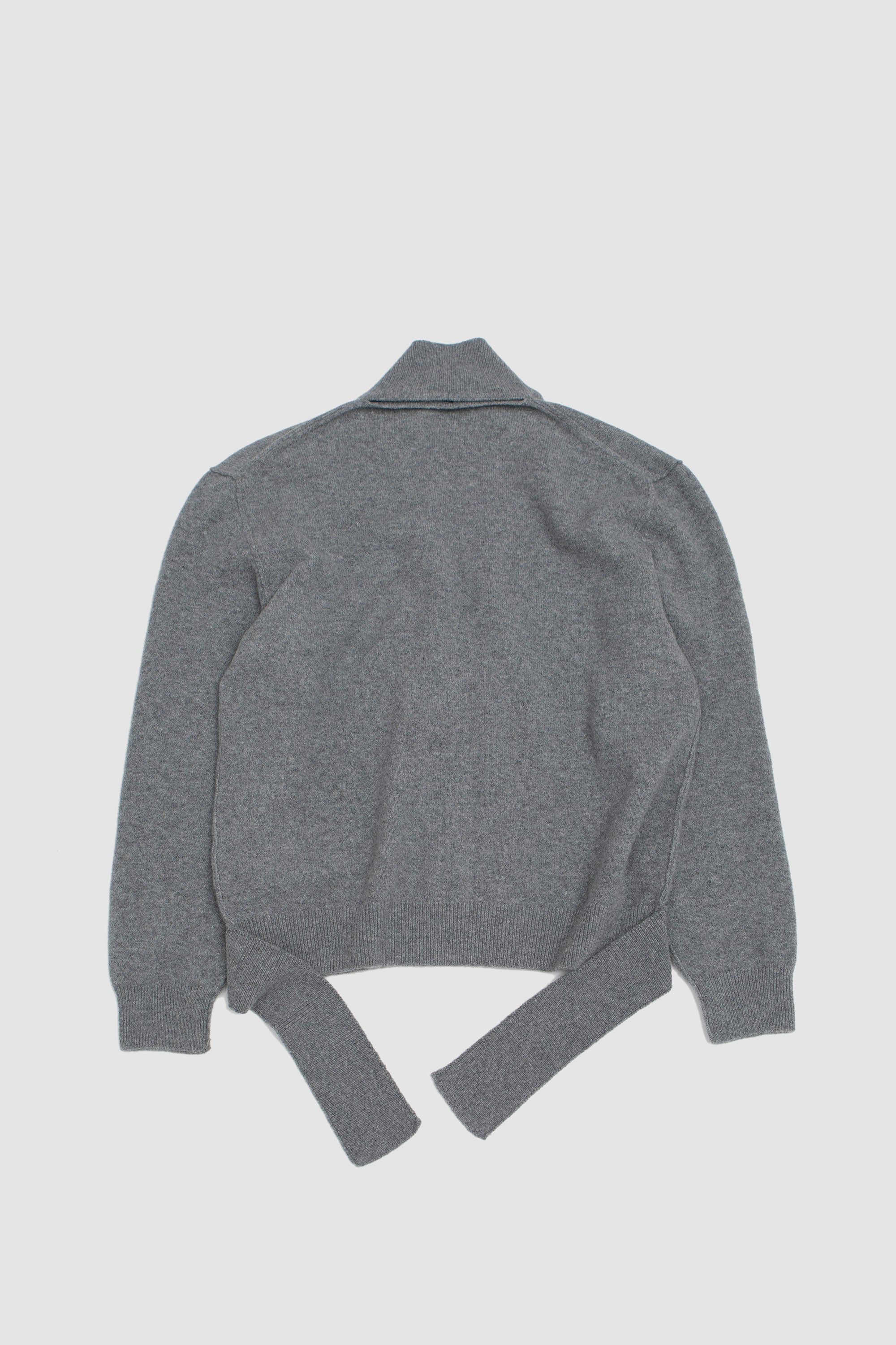 Embellished Window Zip-Up Cardigan Pebble/ Pearl