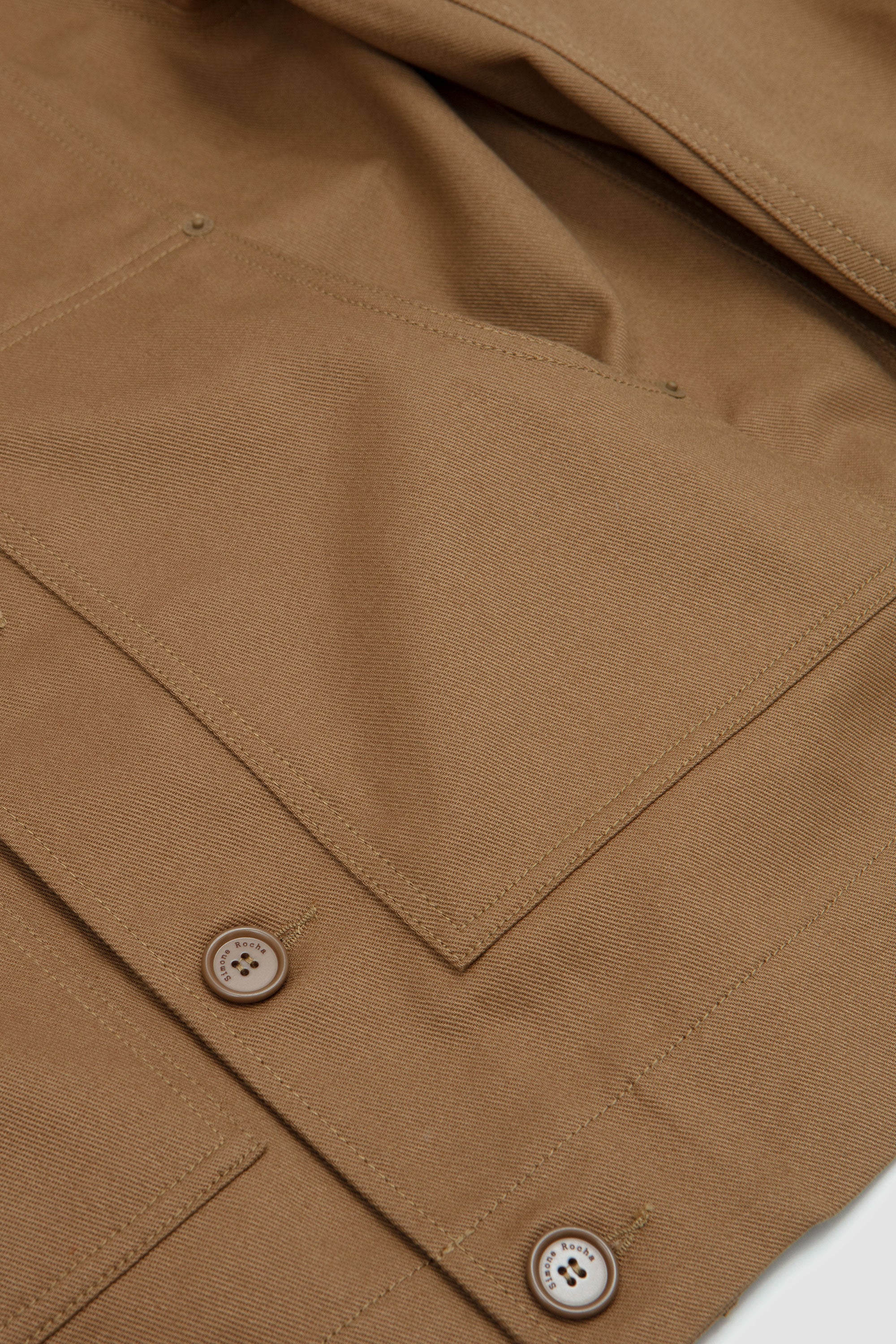 Embellished Workwear Jacket Khaki/ Pearl_4