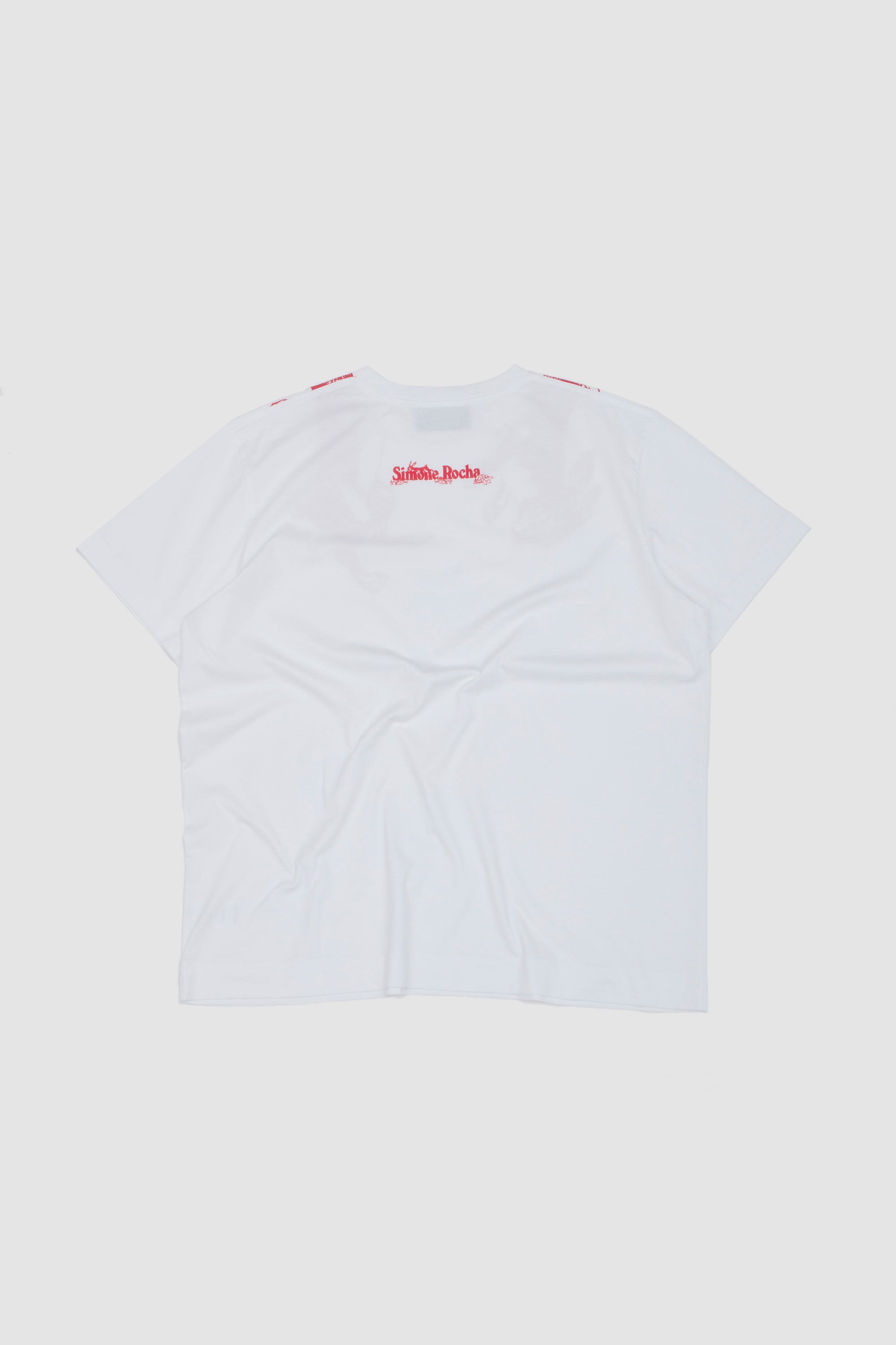 Hare Illustration T-Shirt White/ Red_5