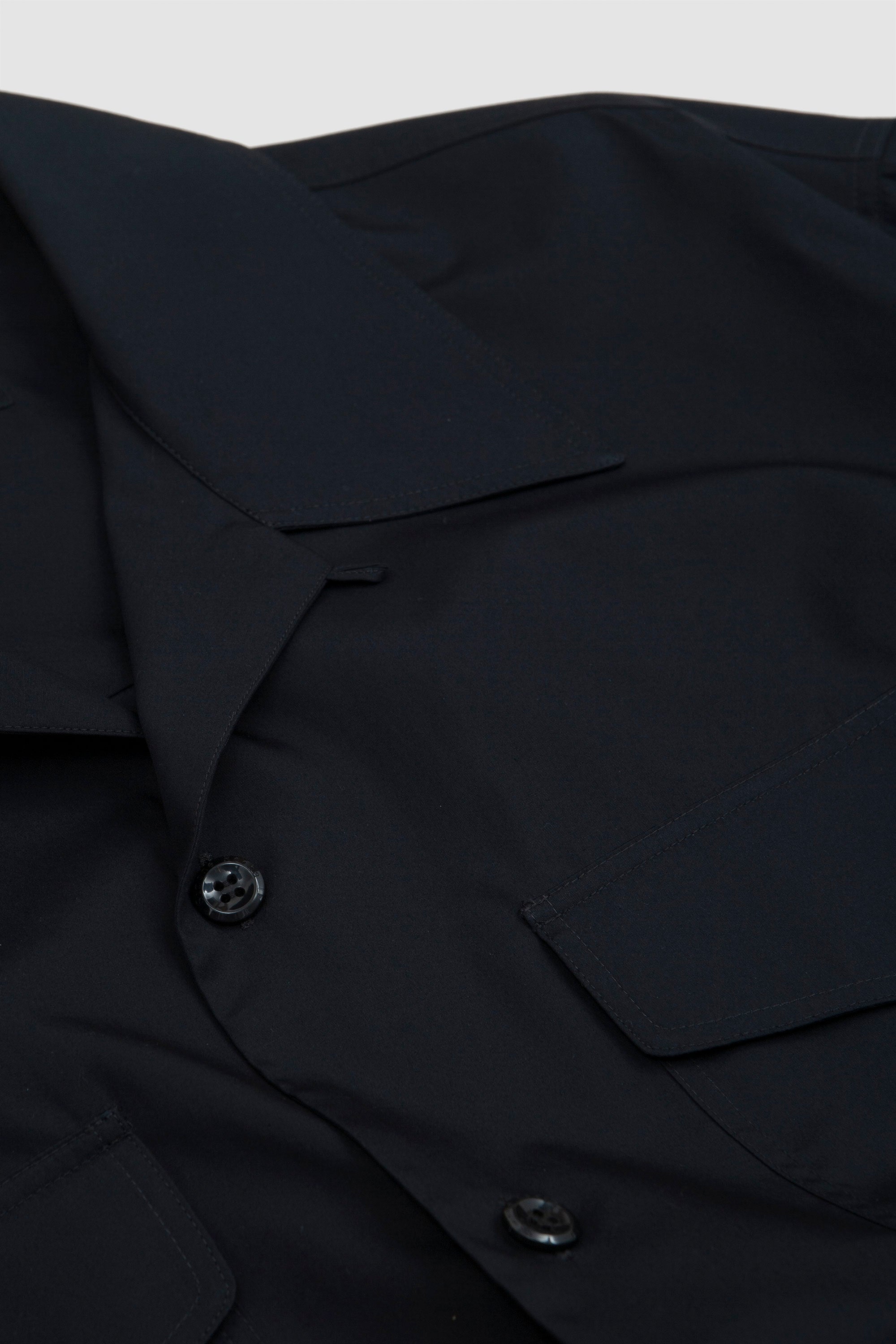 Relaxed SS Shirt W/ Trim Black/Black