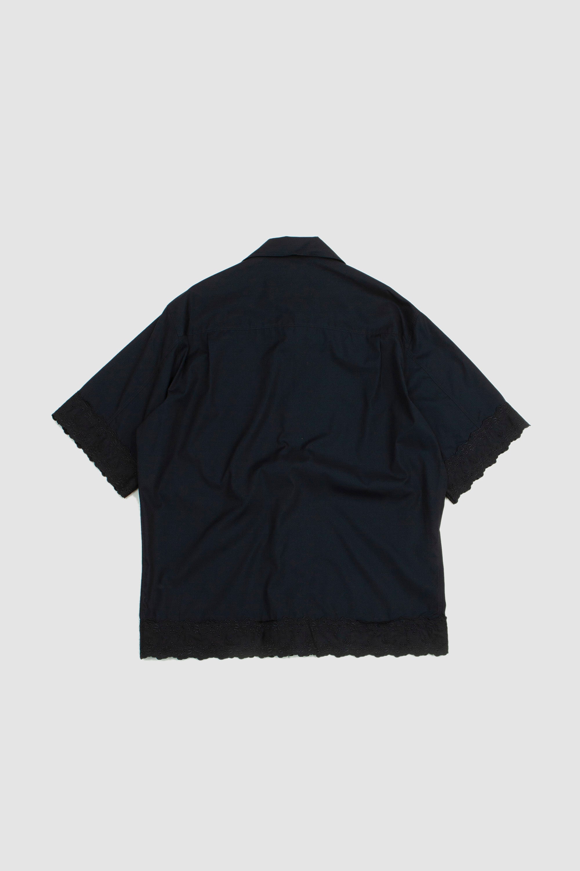 Relaxed SS Shirt W/ Trim Black/Black_4