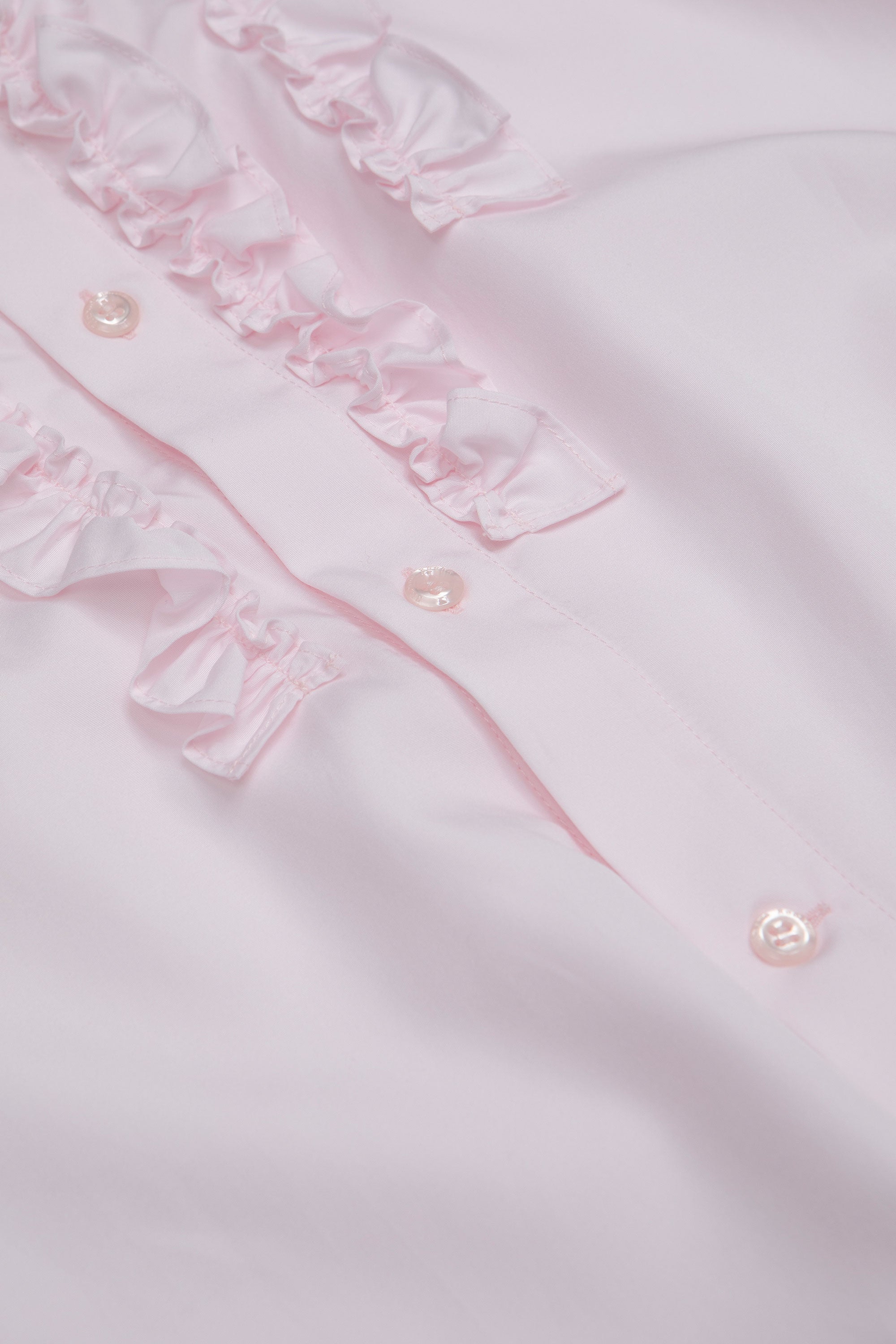 SPORTIVO [Ruffle prom shirt pale pink]