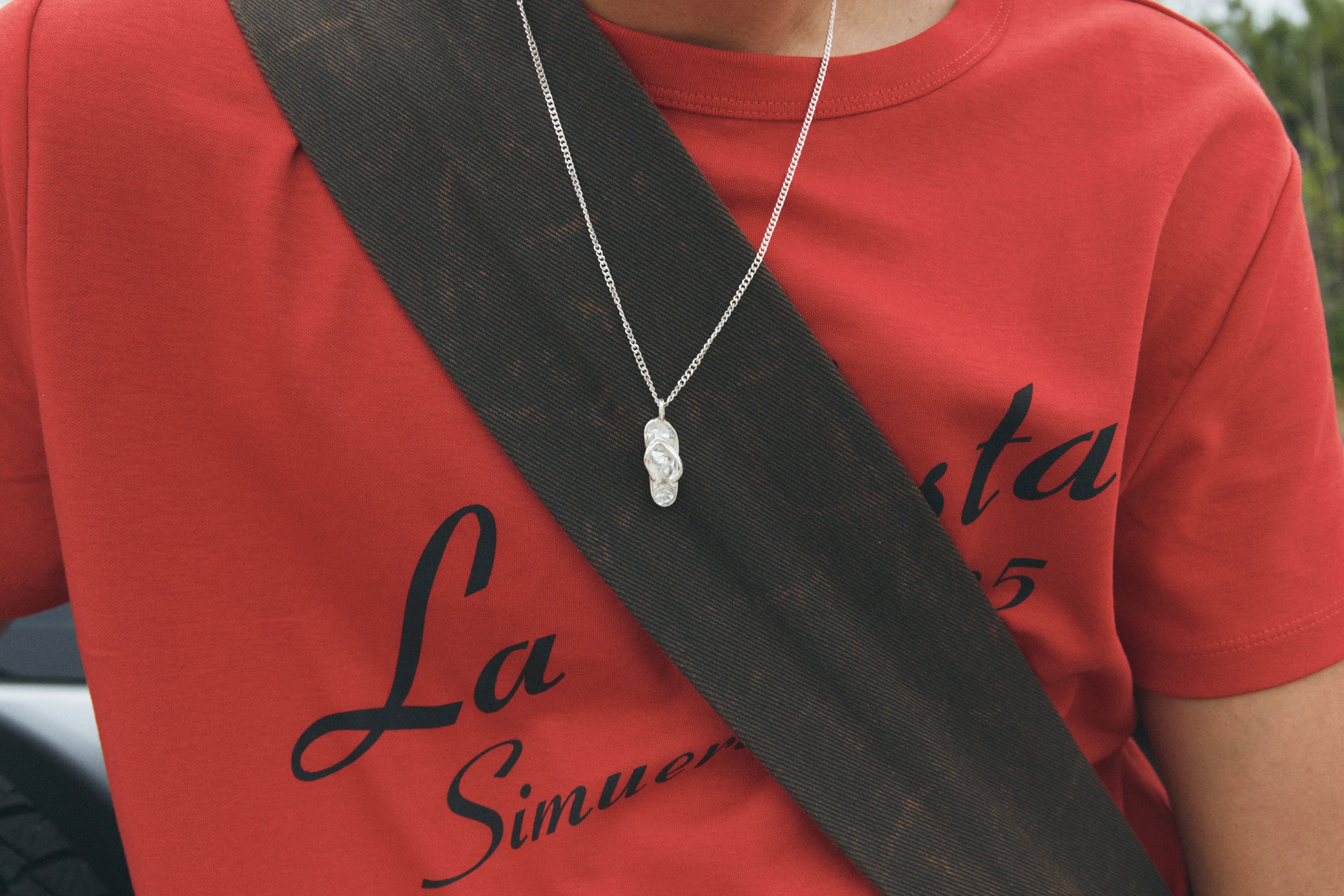 Chancla Necklace Silver_3