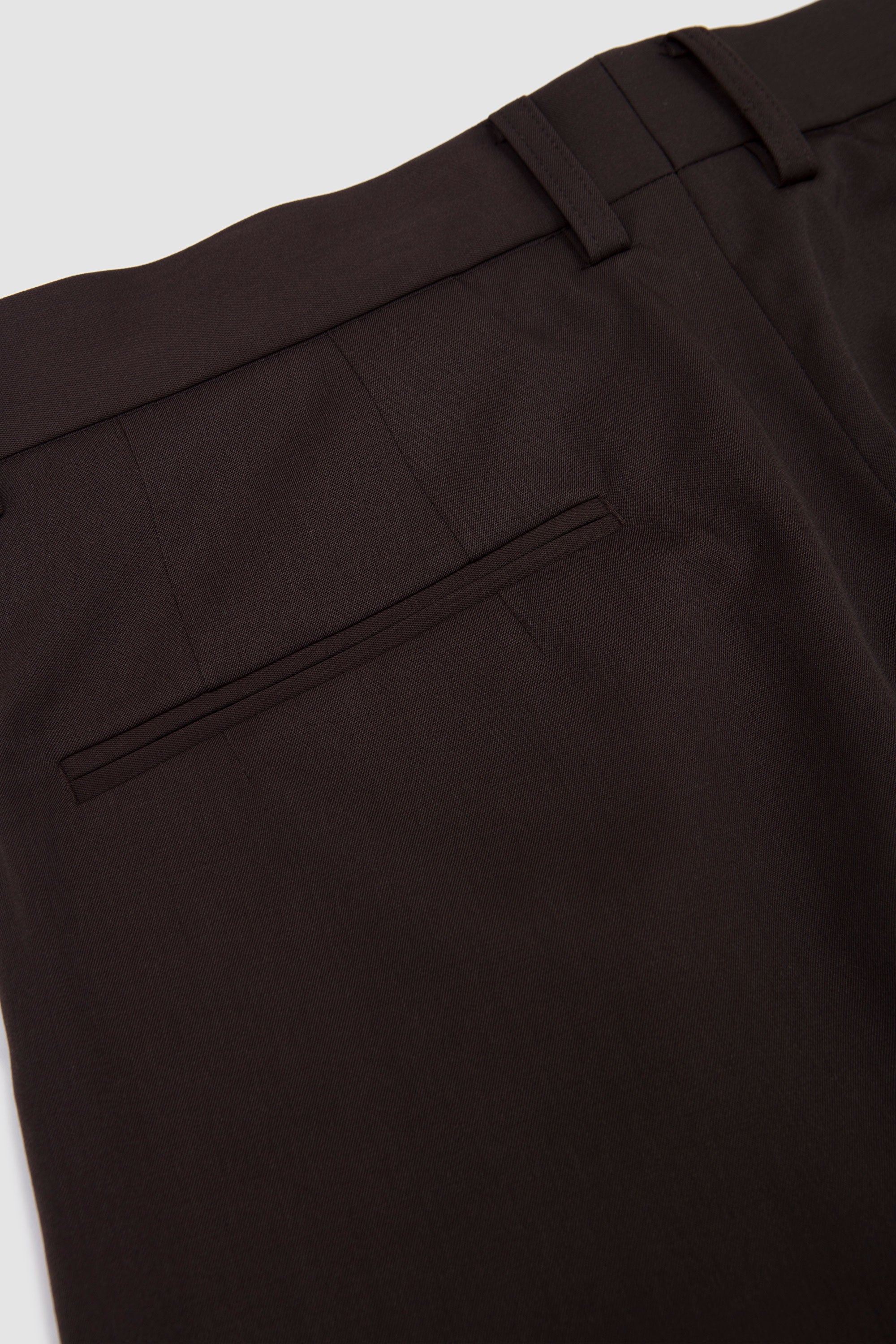 Long Wide Trousers Grey Khaki