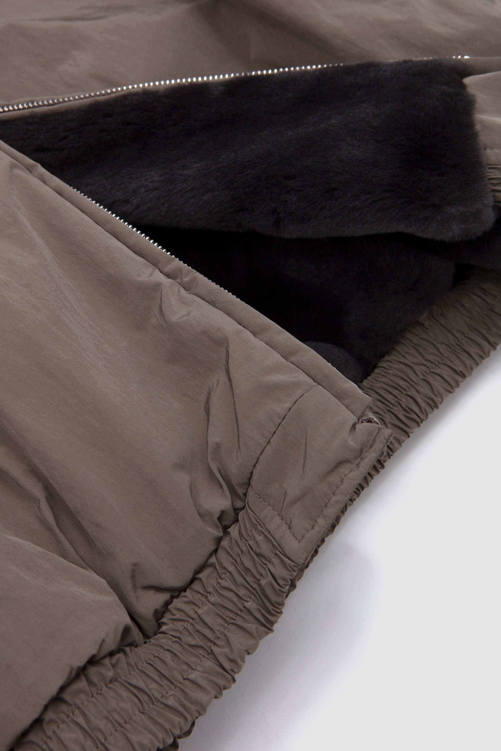 Mouton Inner Reversible Padded Jacket Taupe