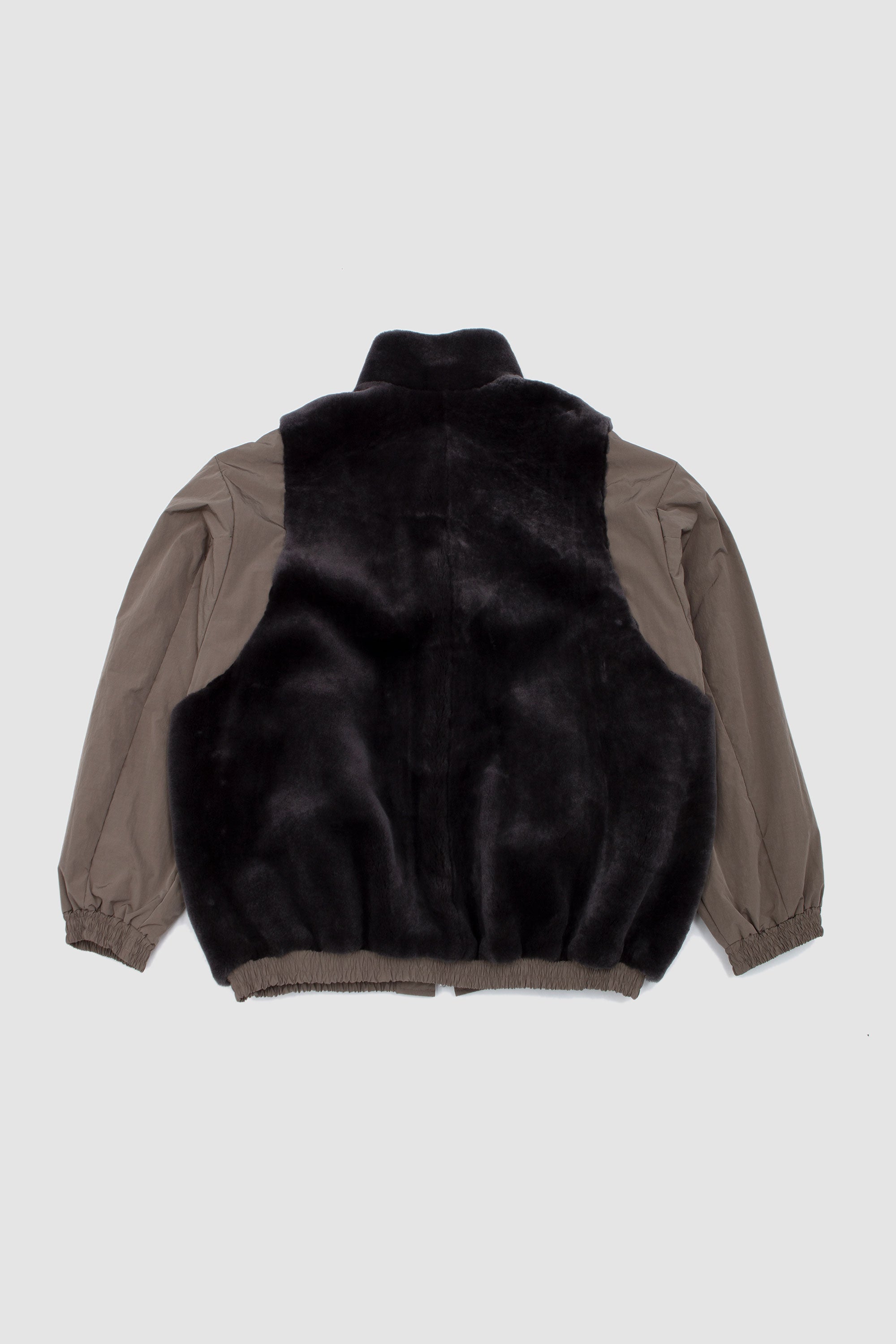 Mouton Inner Reversible Padded Jacket Taupe_5