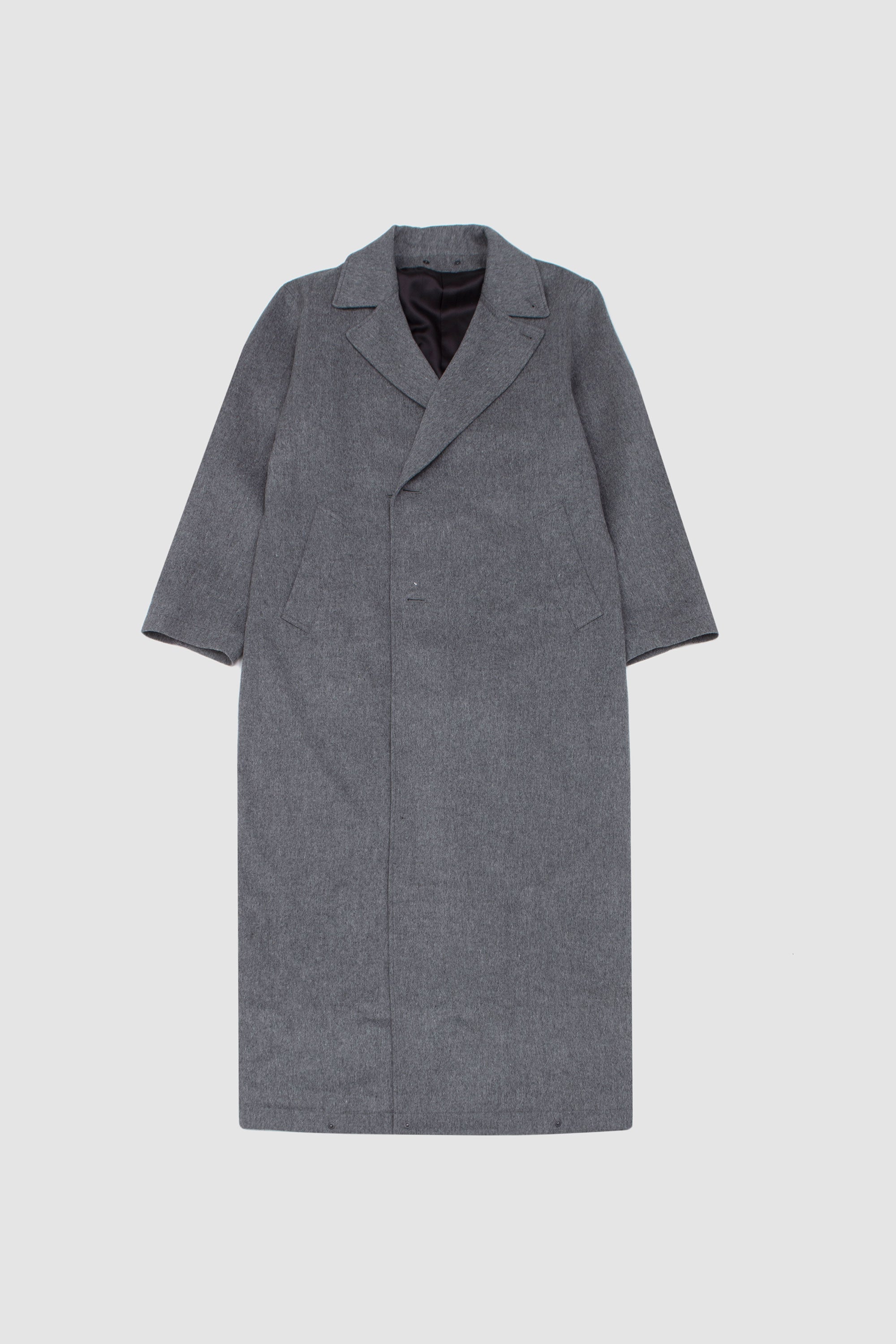 Oversized Layered Combination Coat Grey_9