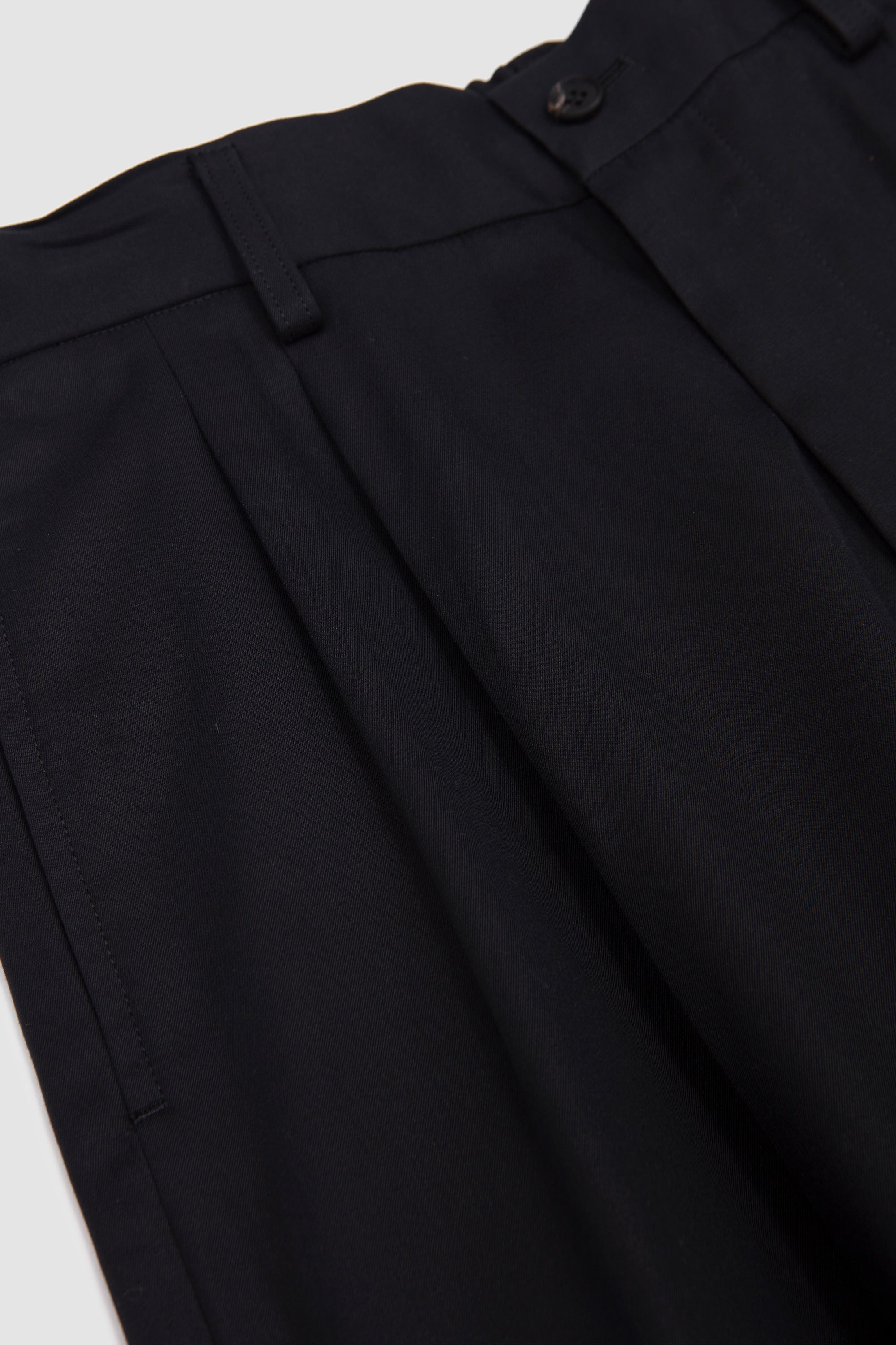 Silk Cupro Twil Wide Easy Trousers Dark Navy