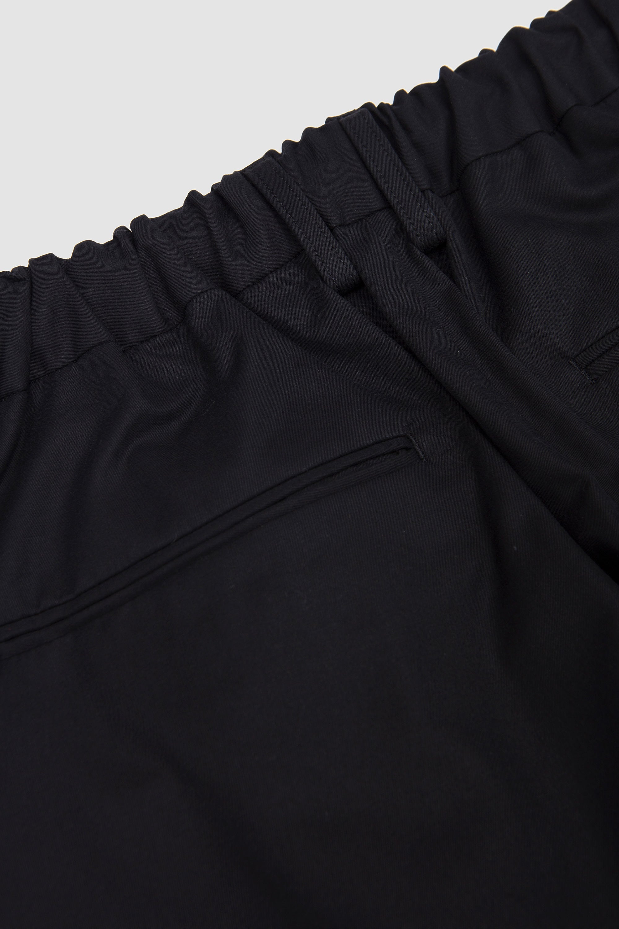 Silk Cupro Twil Wide Easy Trousers Dark Navy