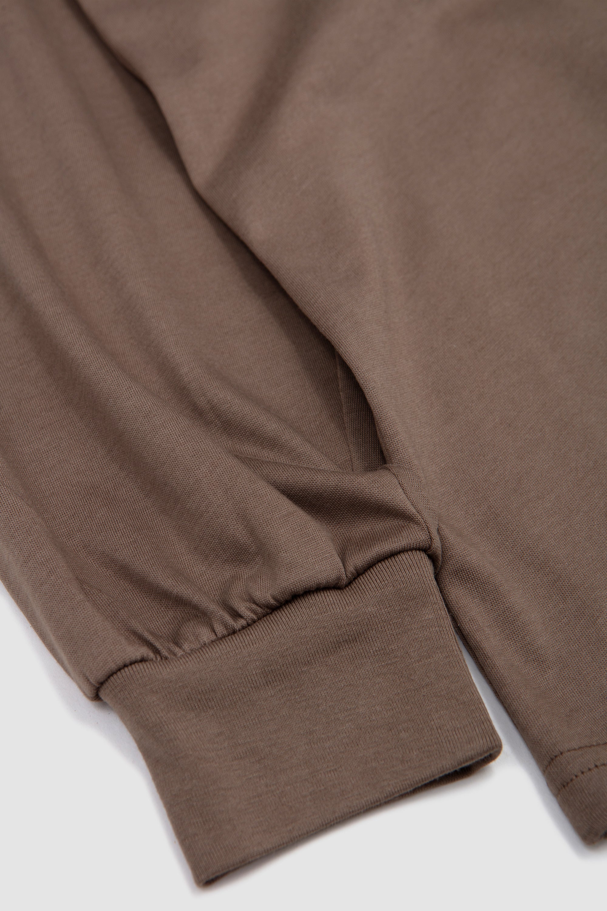 Suvin Cotton Basic LS Tee Khaki