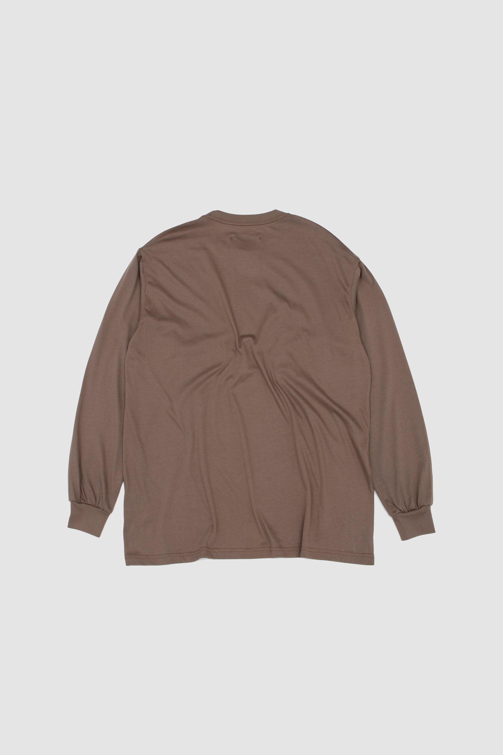 Suvin Cotton Basic LS Tee Khaki_4