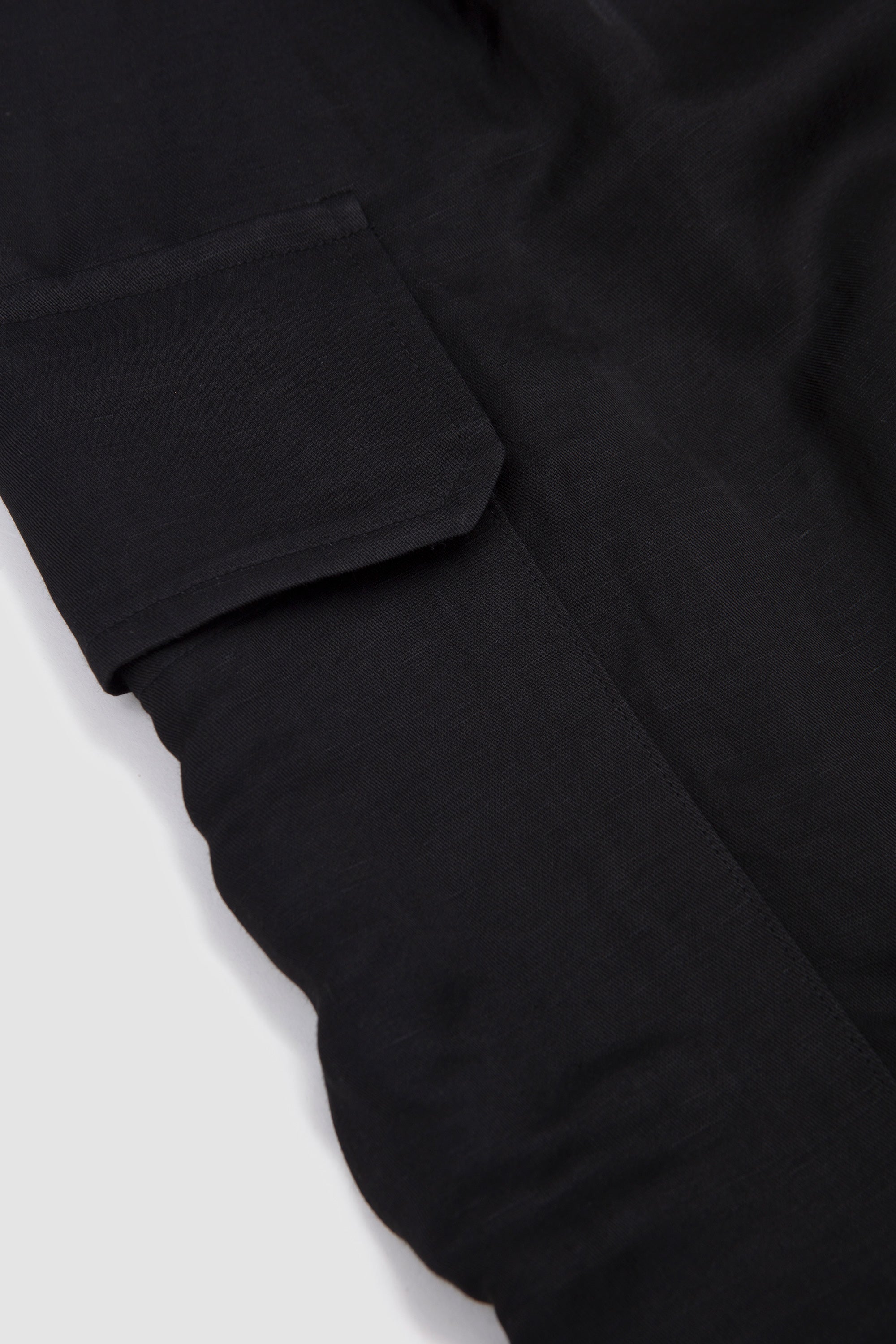 Vis/Li Bright Twill Cargo Short Trousers Black_3