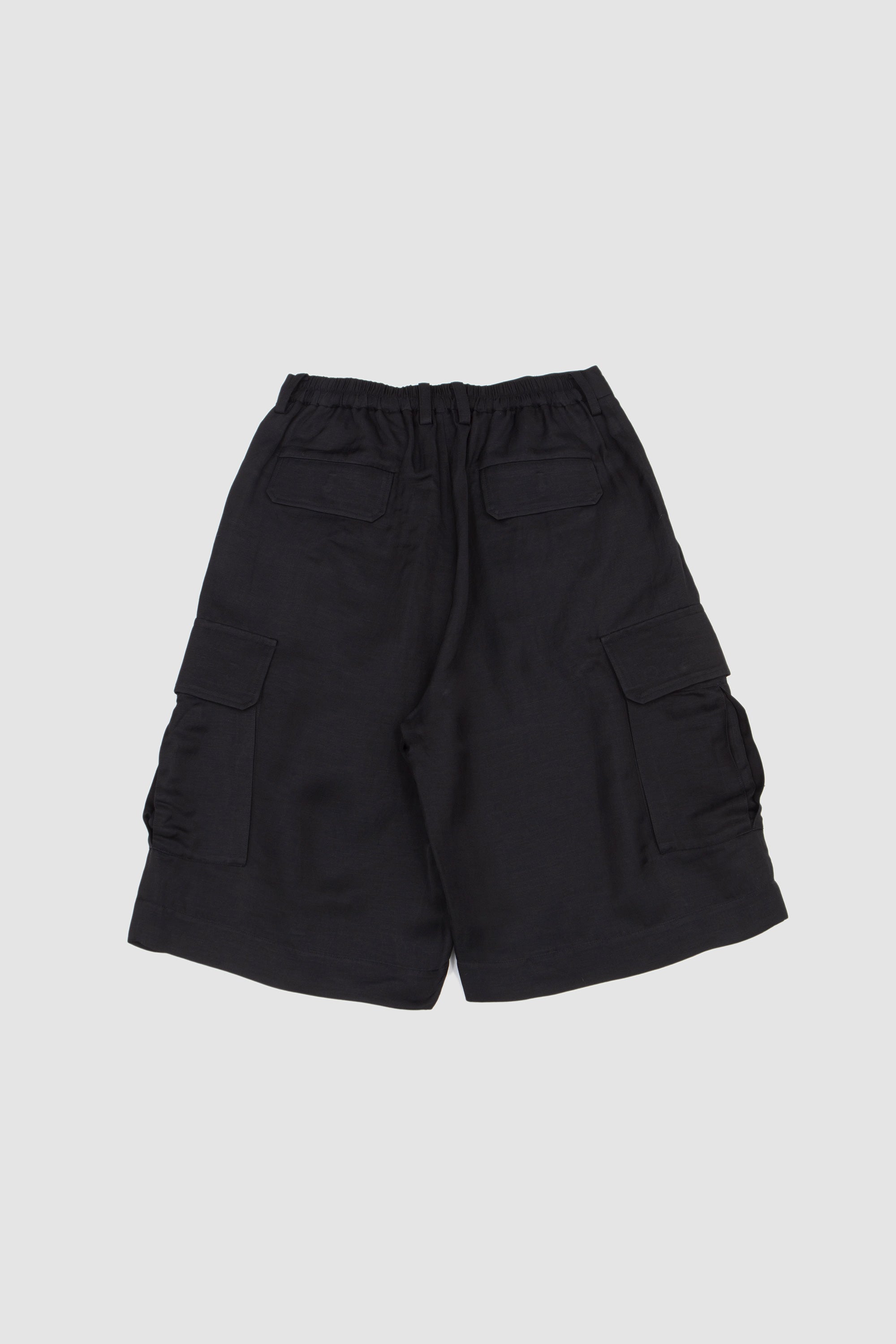Vis/Li Bright Twill Cargo Short Trousers Black_4