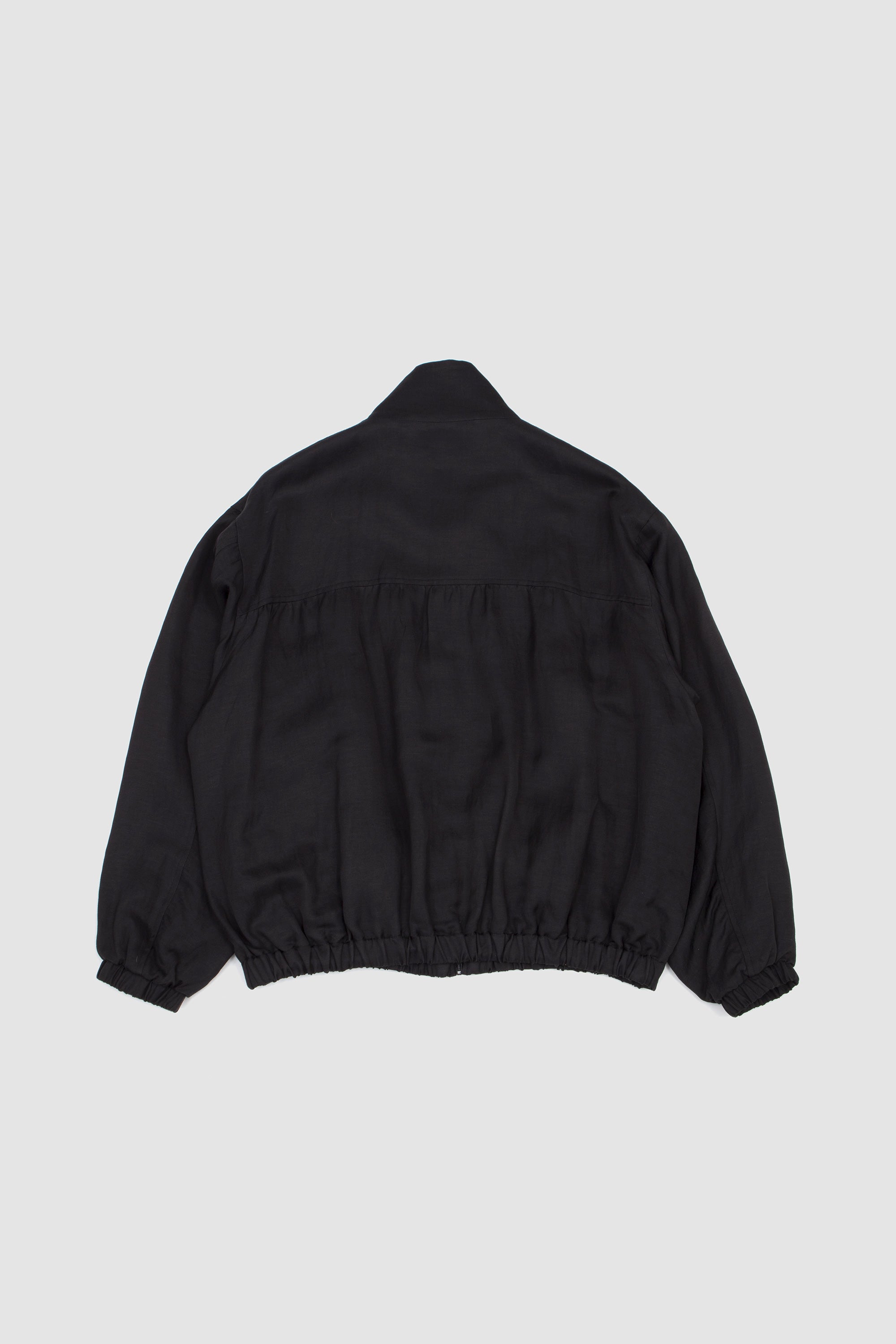 Vis/Li Bright Twill Shirred Light Zip Jacket Dark Charcoal_4