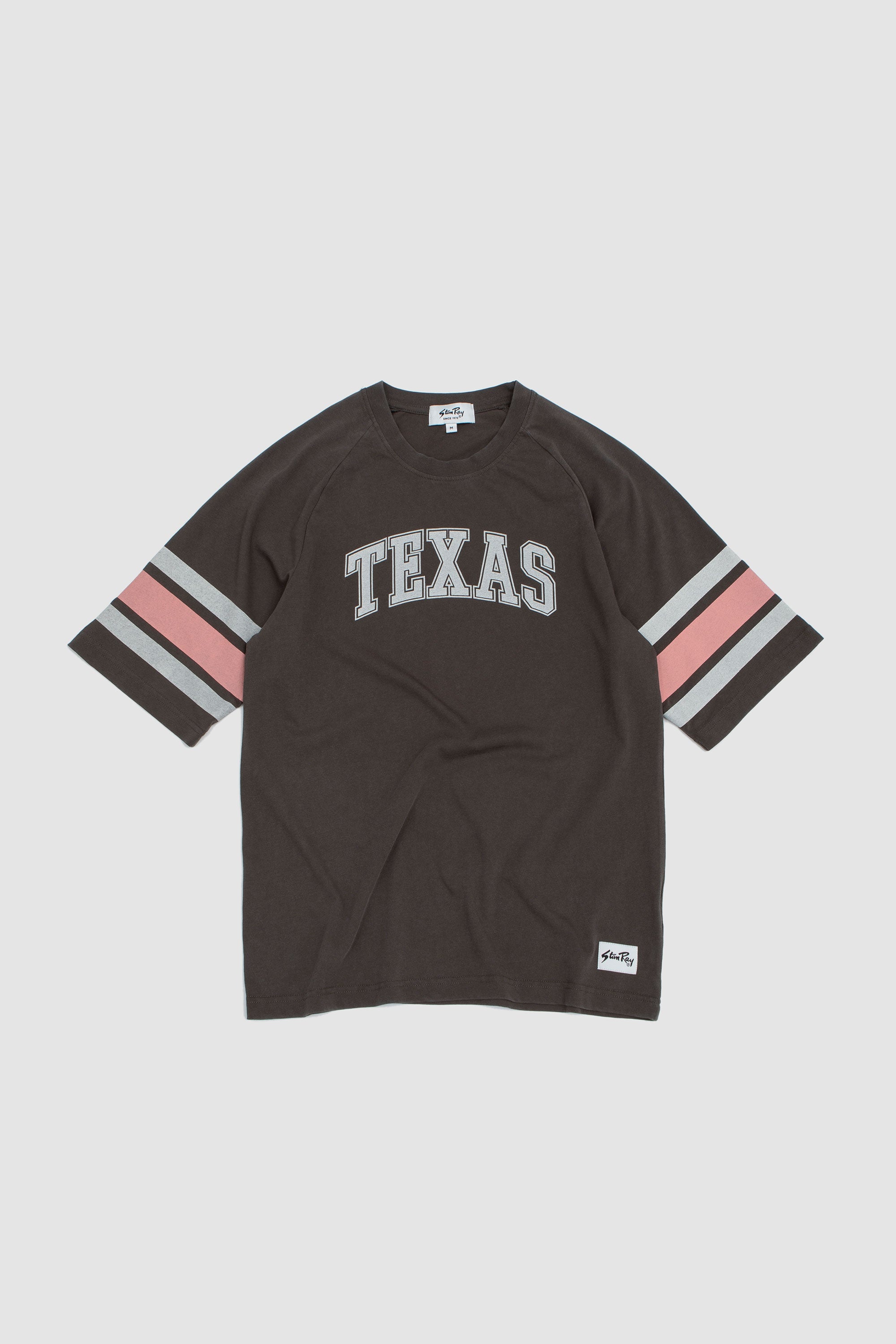 Raglan Stripe Tee Washed Black