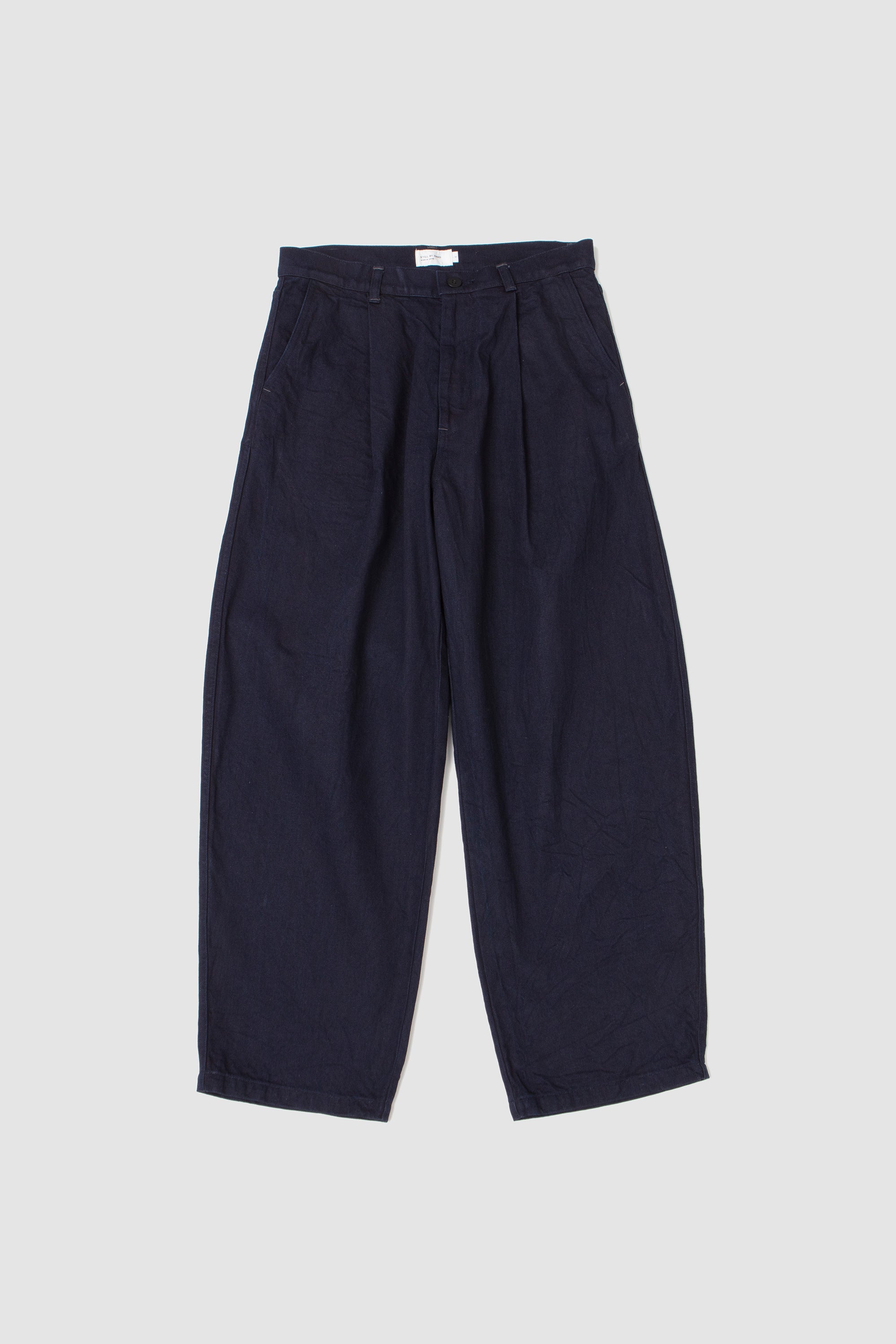 11.5OZ Deep Tuck Denim Pants Dark Navy