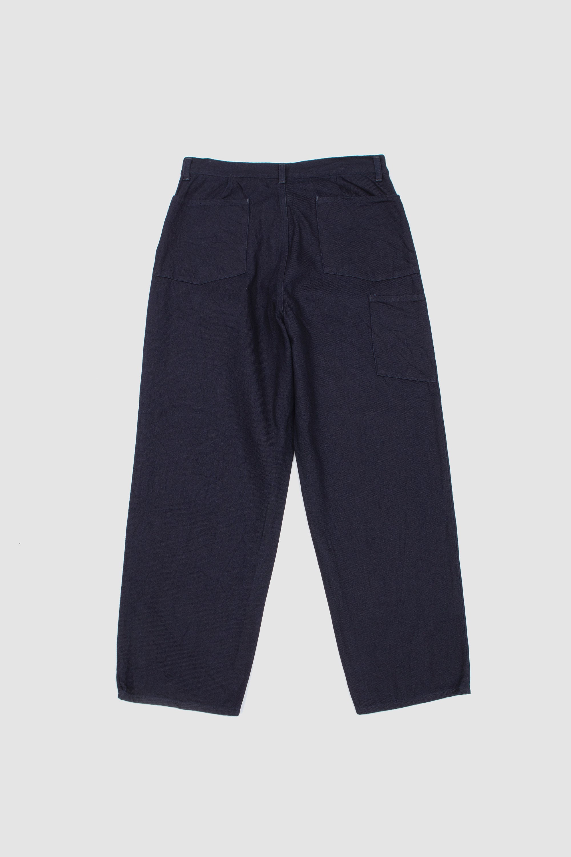 12OZ Denim 1 Tuck Pants Dark Navy_4