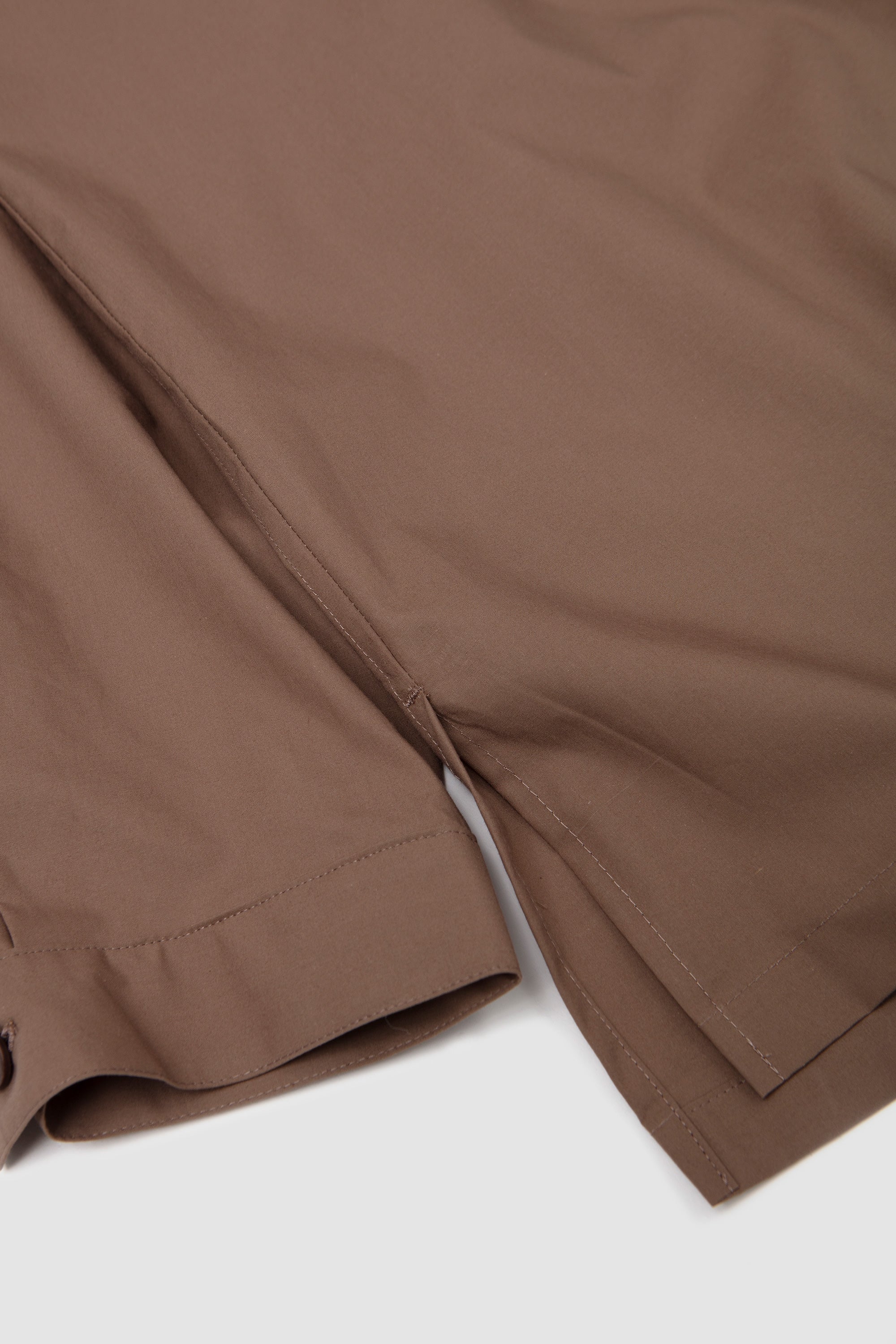 Buttonless Over Shirt Mocha Beige