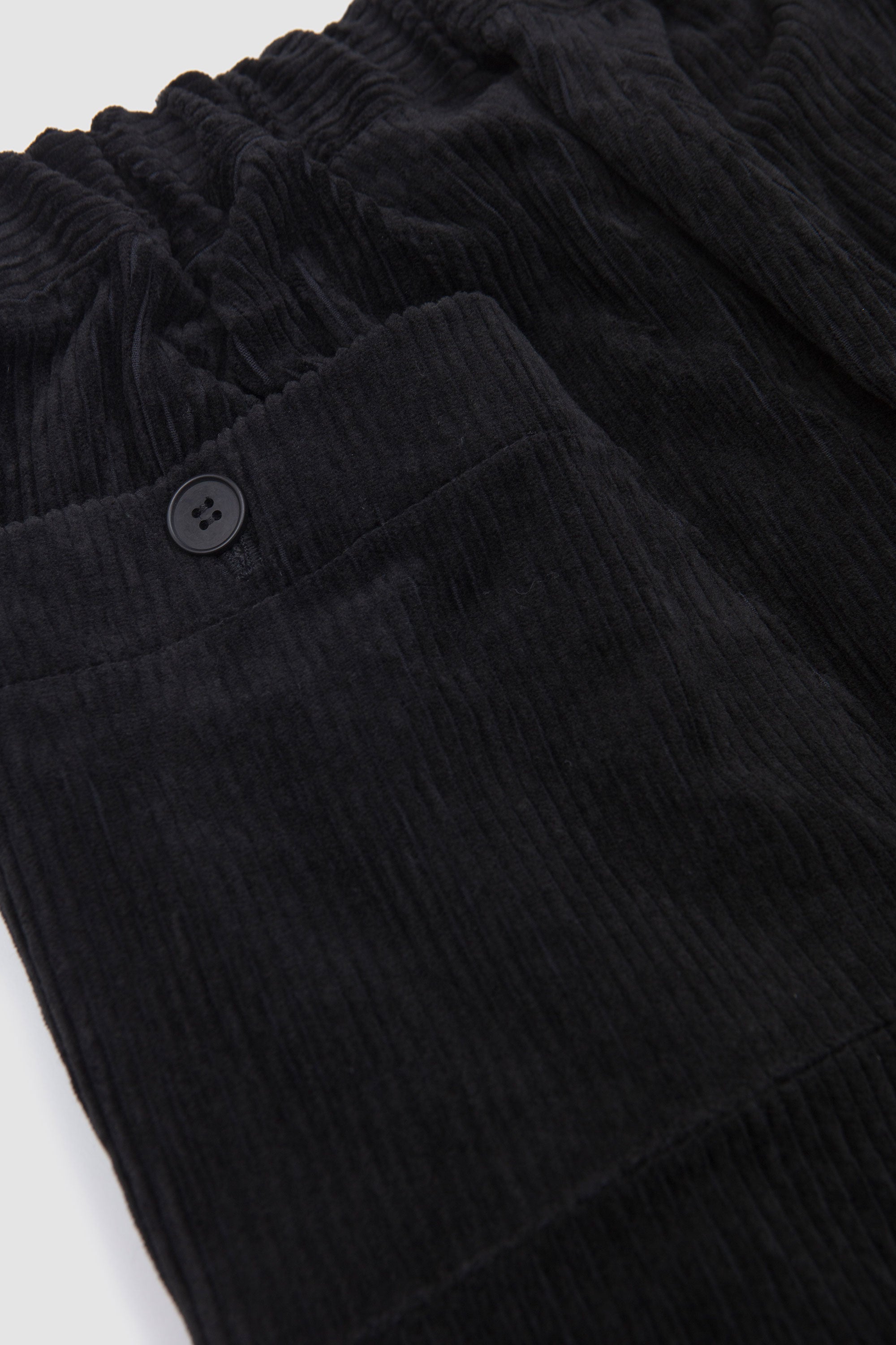 Corduroy Easy Pants Black