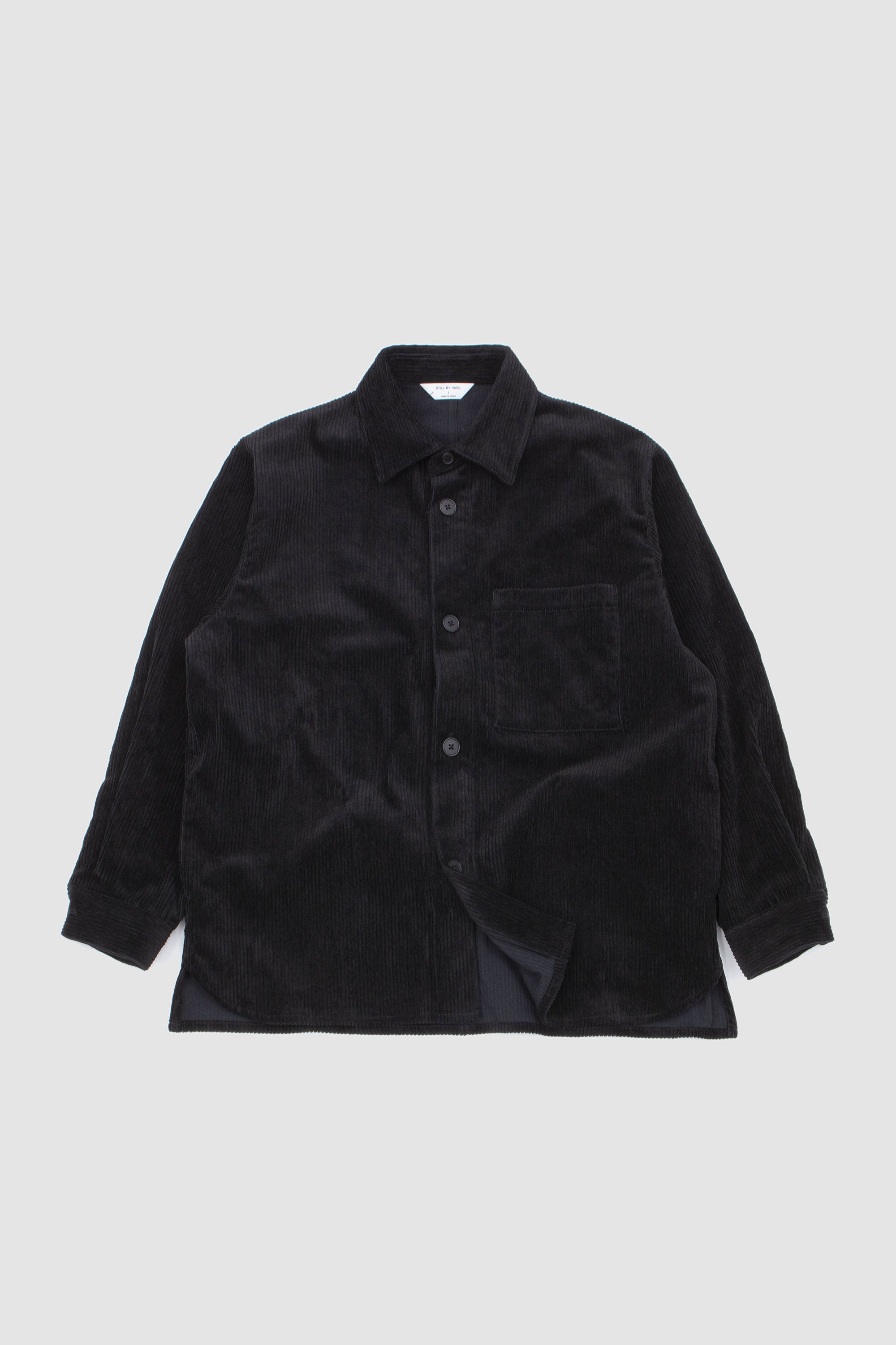 Corduroy Shirt Jacket Black