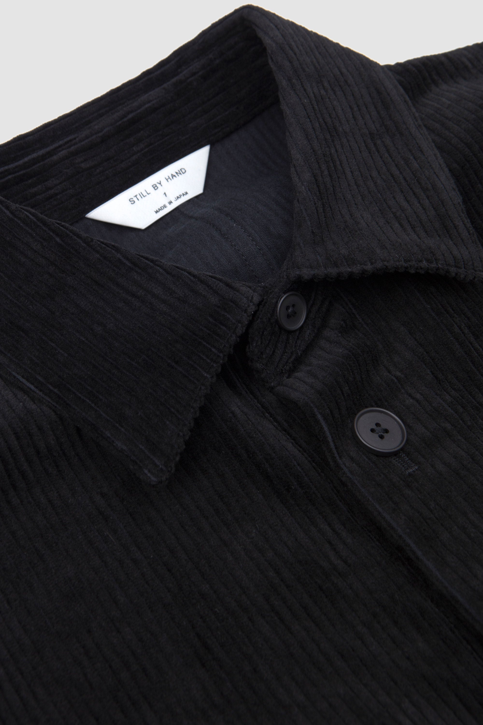 Corduroy Shirt Jacket Black