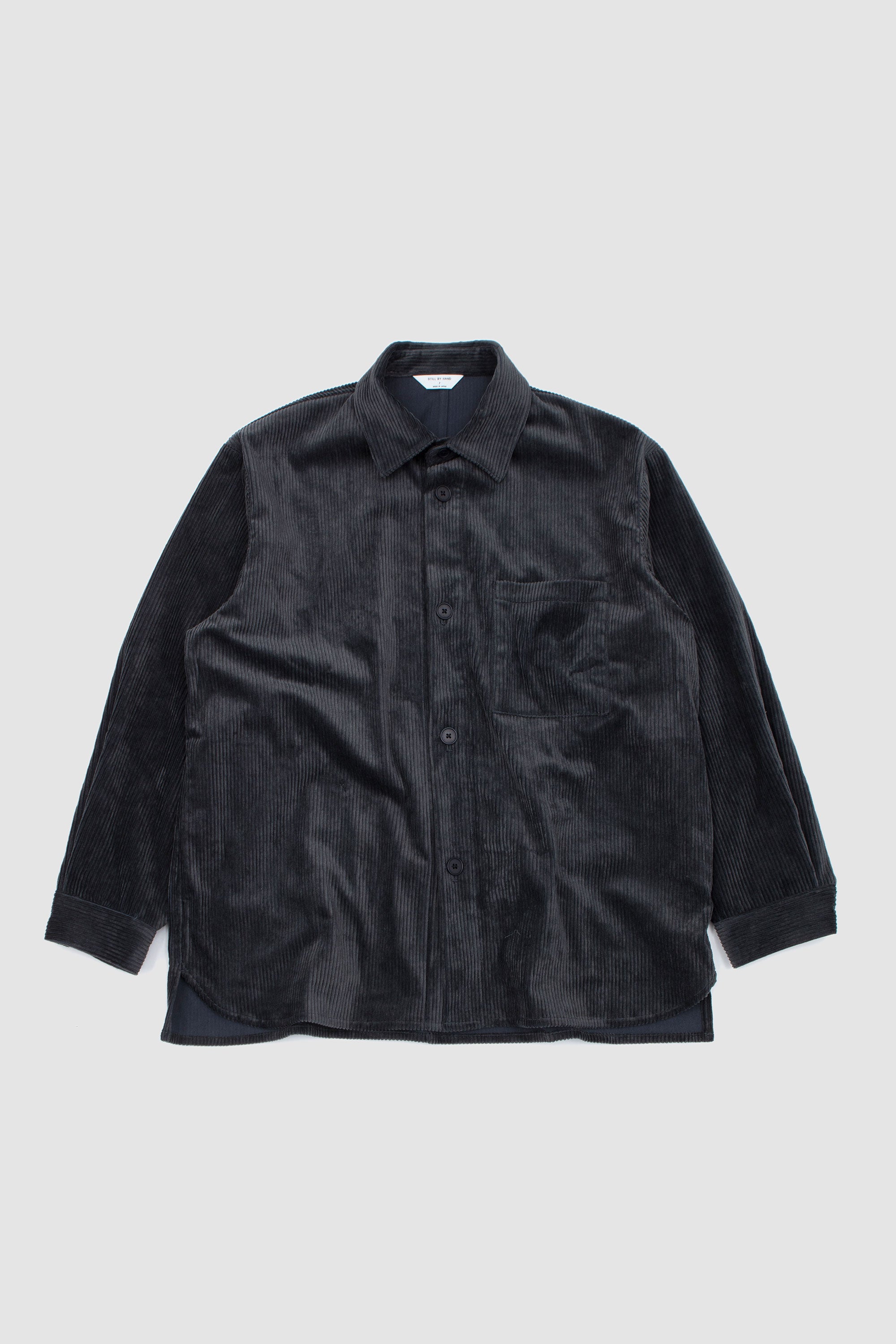 Corduroy Shirt Jacket Blue Charcoal_1