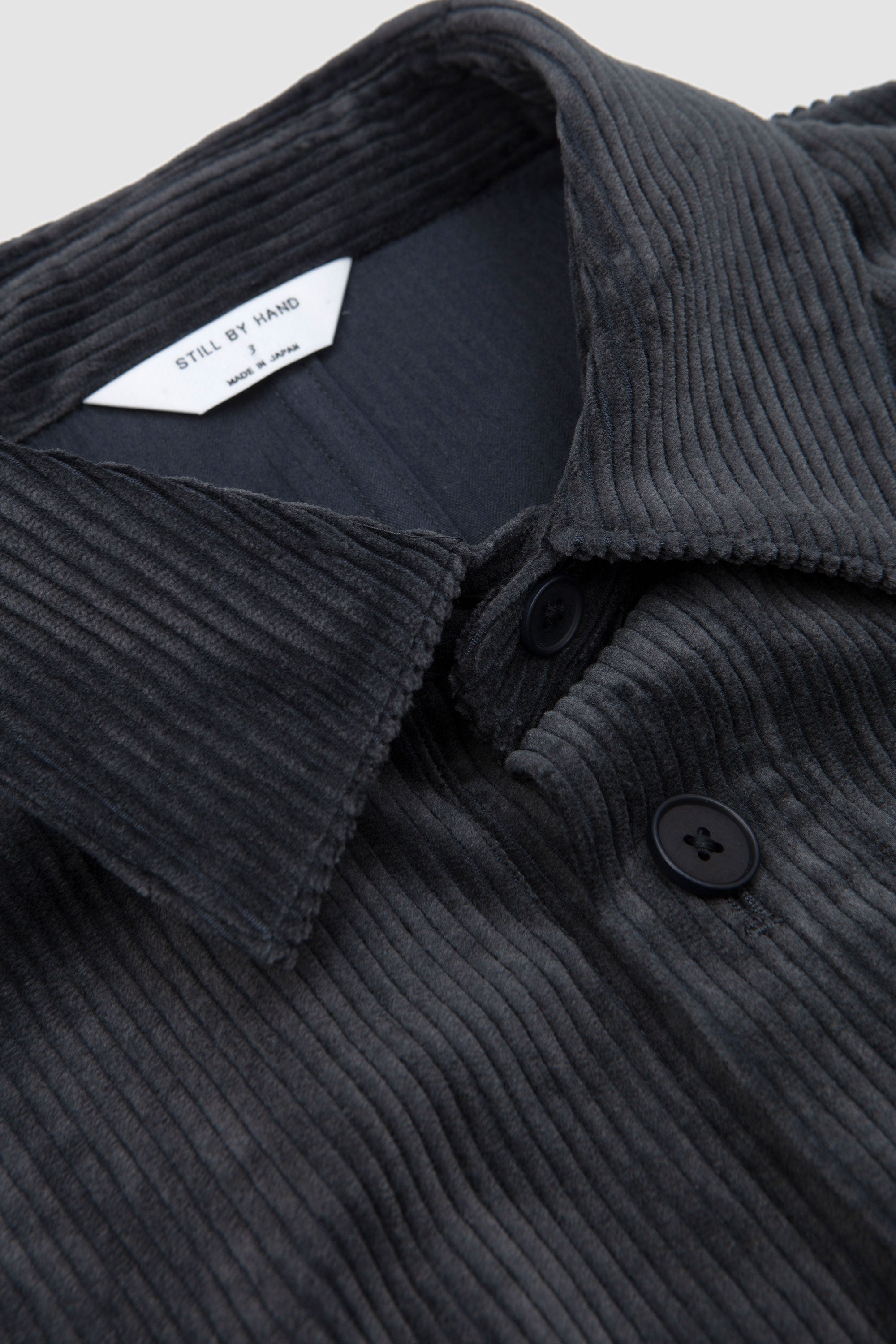 Corduroy Shirt Jacket Blue Charcoal
