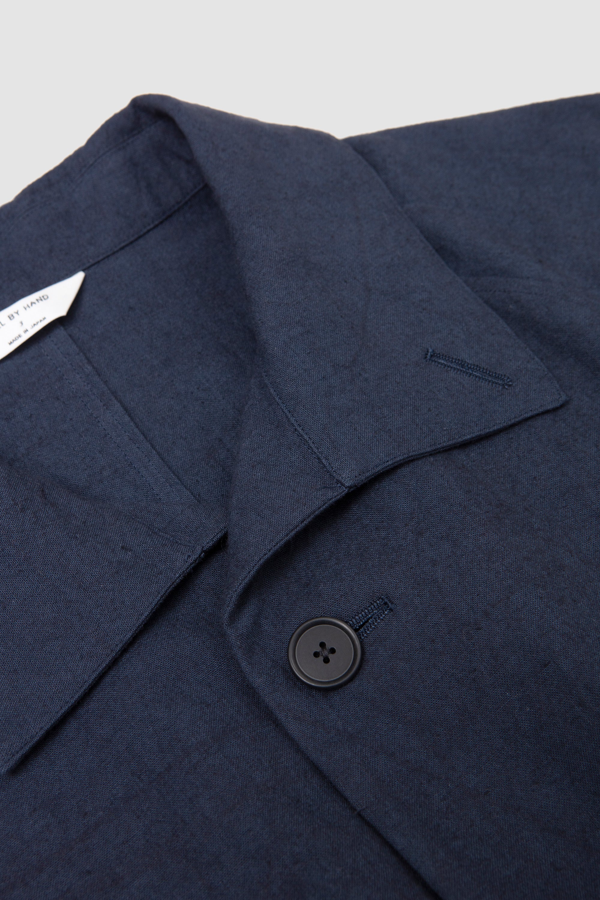 Cotton/Linen Half Coat Dusty Blue_2